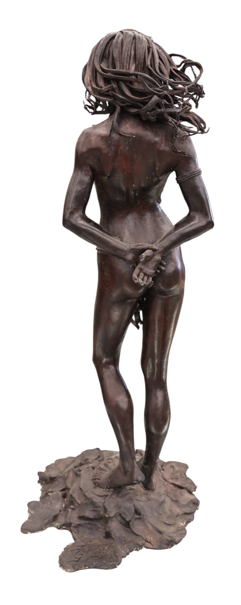 Ignacio Garibay "Indian Maiden" 1986 Bronze Sculpture - 2