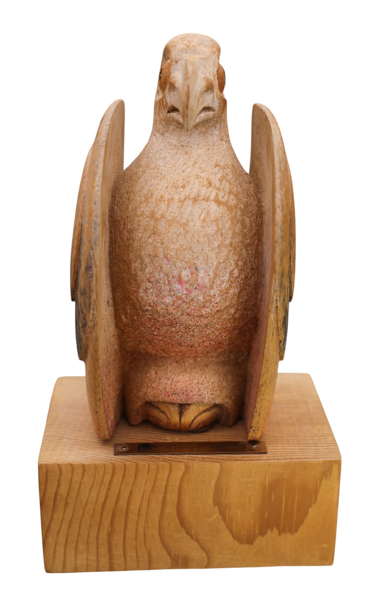 Lawney Reyes "Eagle" Modernist Cedar Sculpture - 2