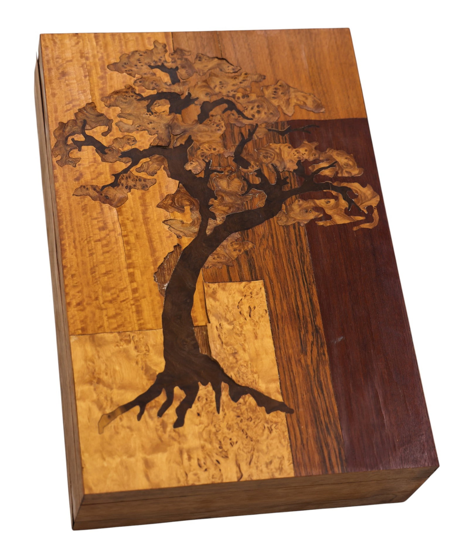 Albert Rosenblatt Handmade Intarsia Mixed Woods Box - 2