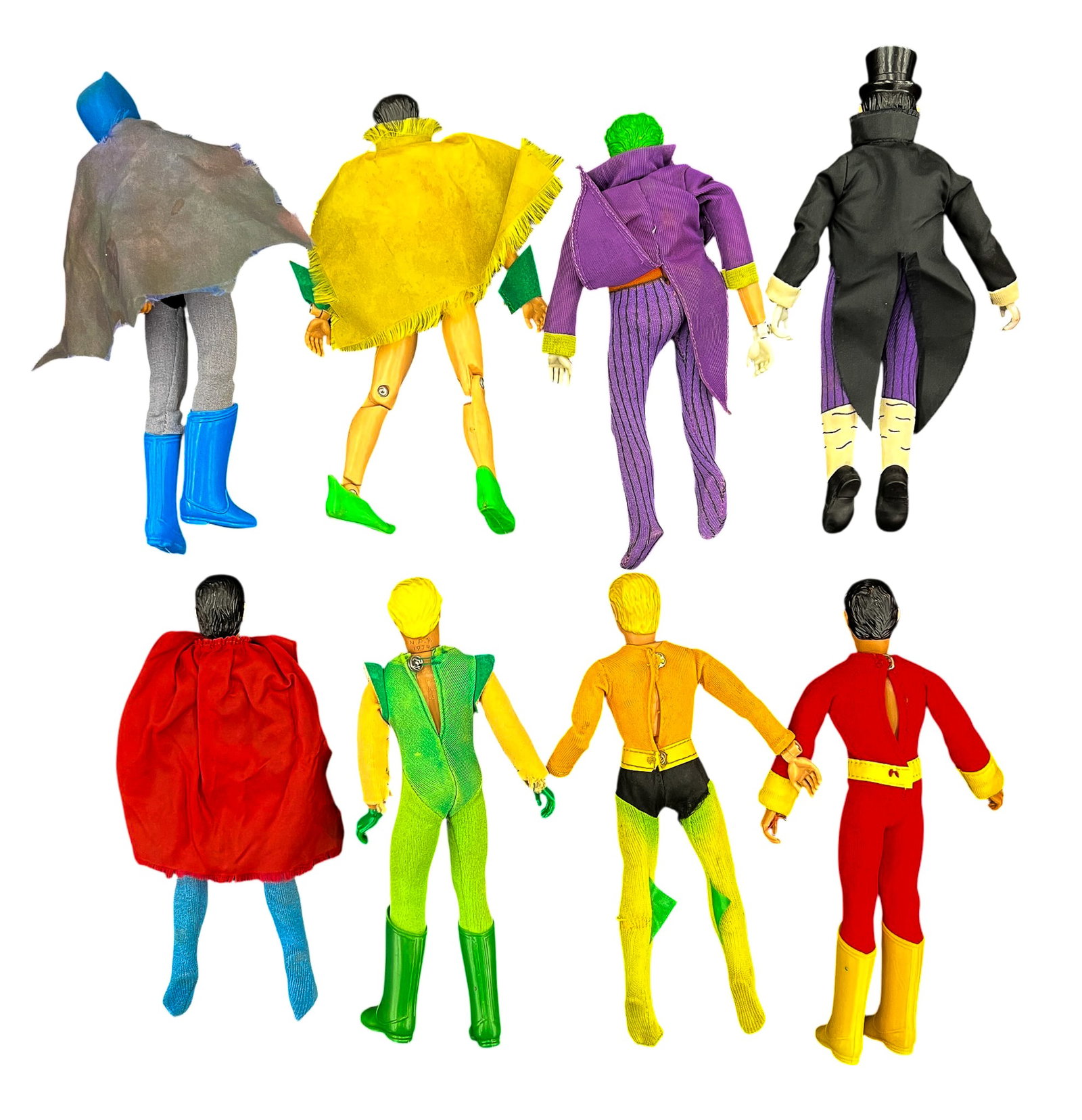 8pc Mego World's Greatest Superheros DC Comics Action Figures etc. - 2