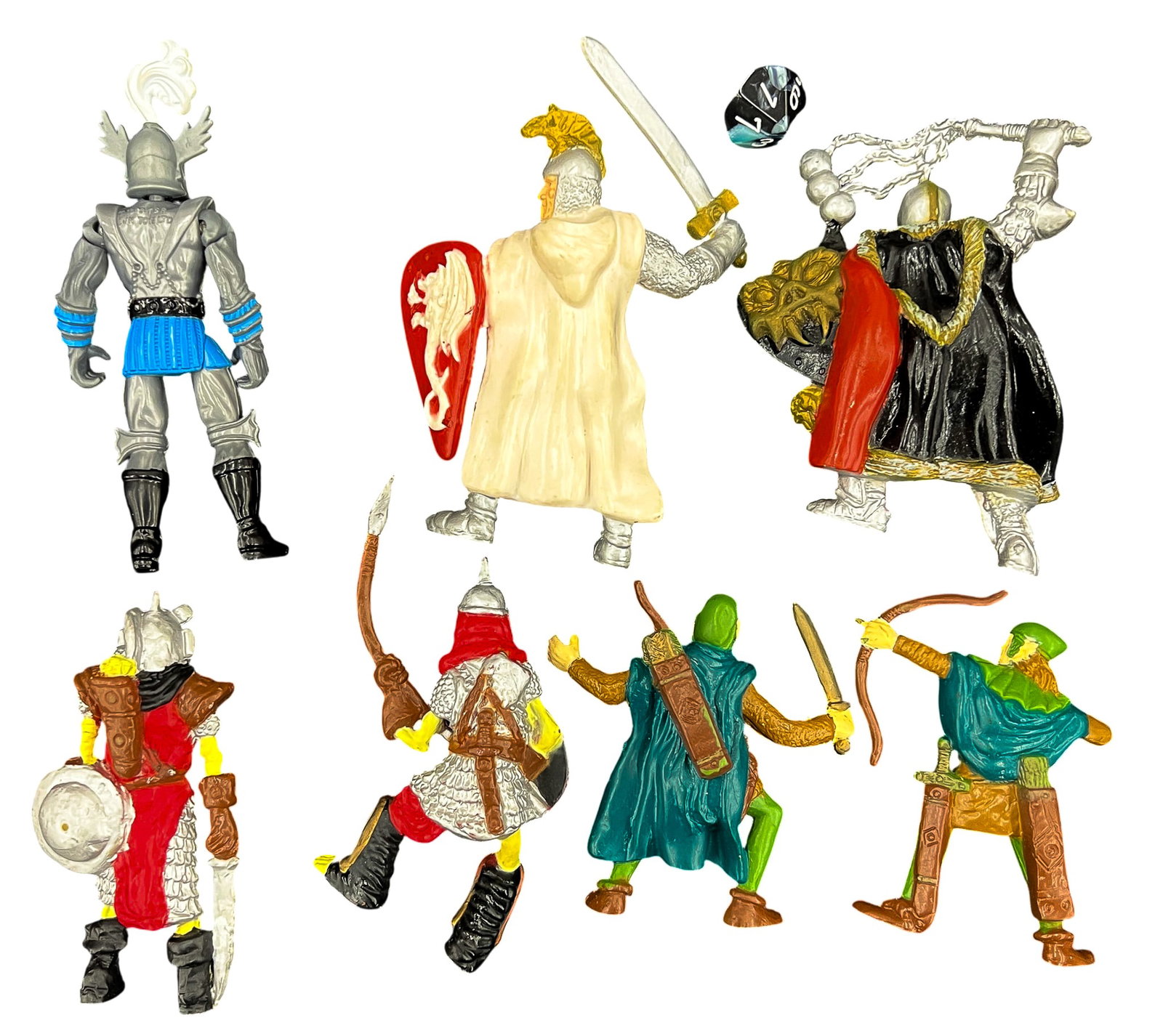 8pc 1980s LJN Advanced Dungeons and Dragons Action Figures - 2