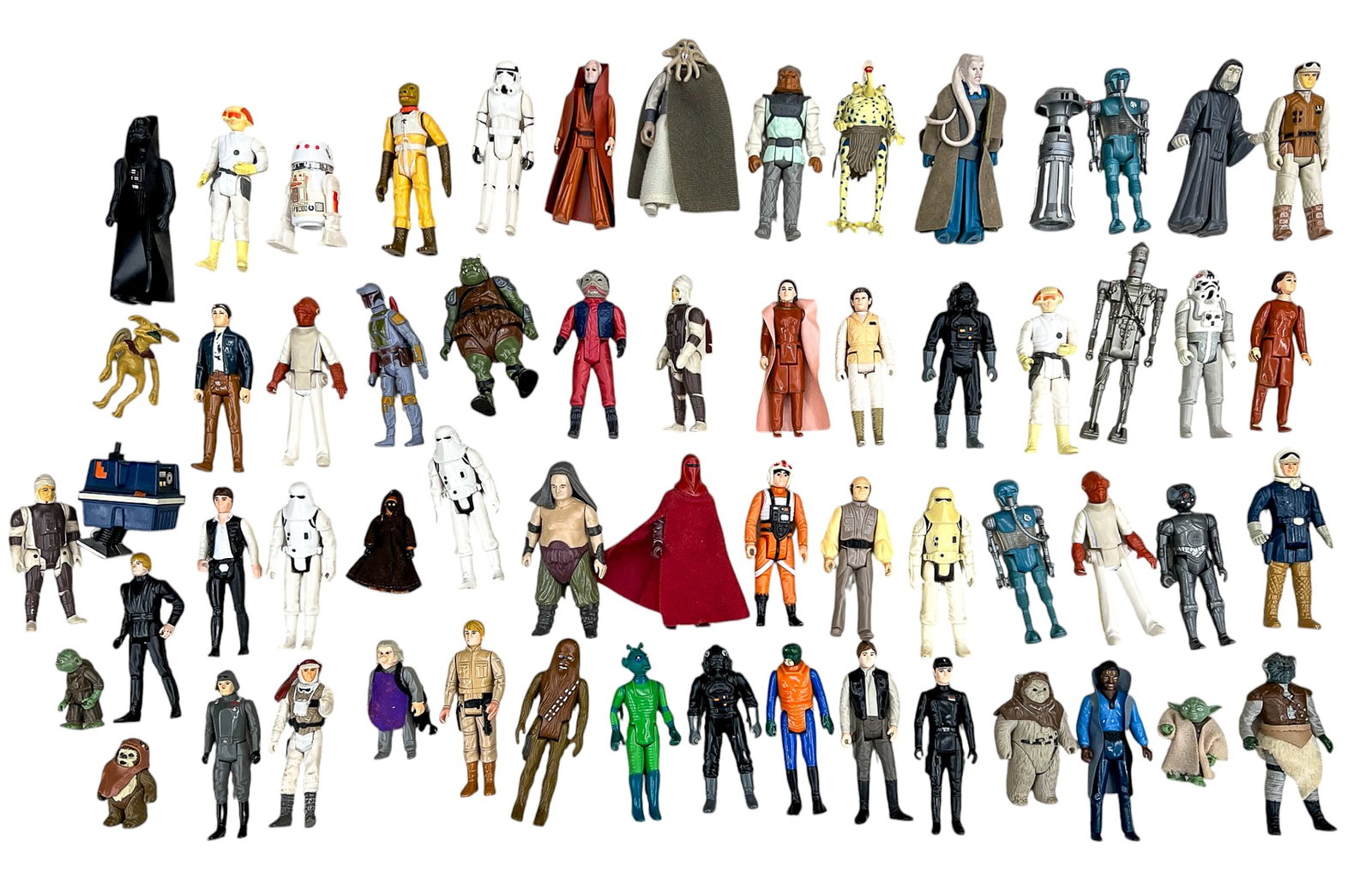 70pc Kenner Star Wars Action Figures & 1980 Darth Vader Carrying Case - 2