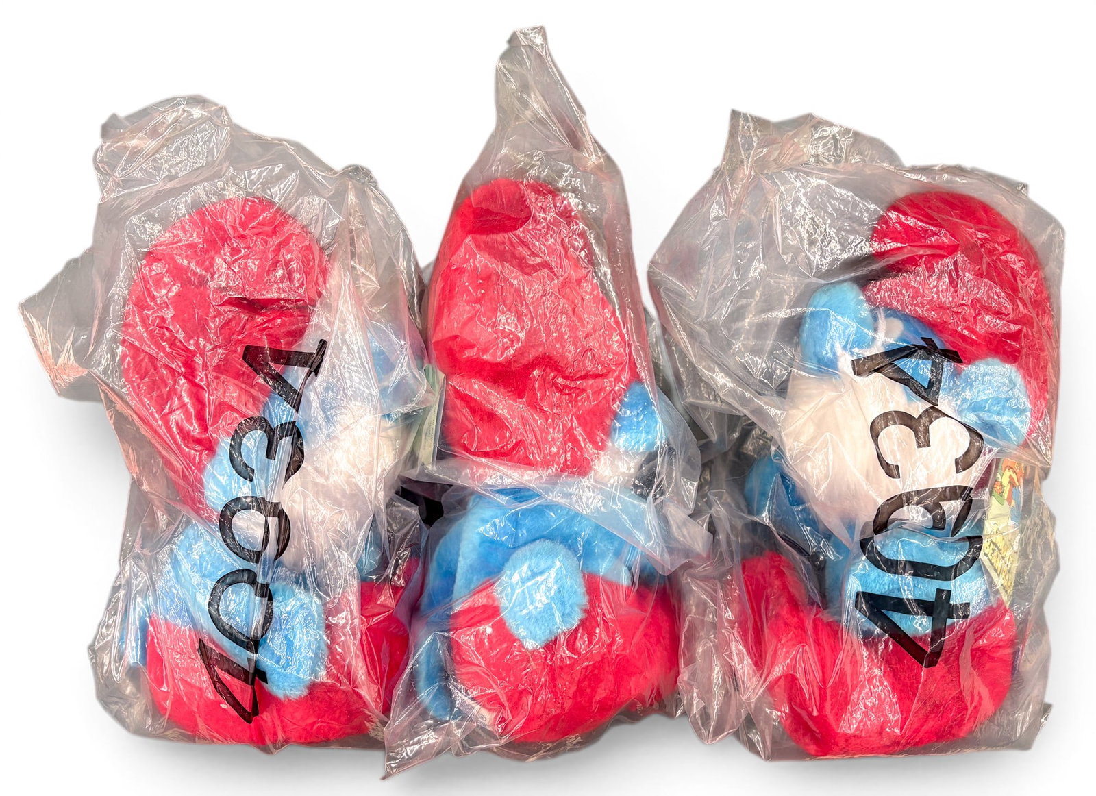 3pc 1979 Wallace & Berrie Co. Papa Smurf Plush Toys - 2