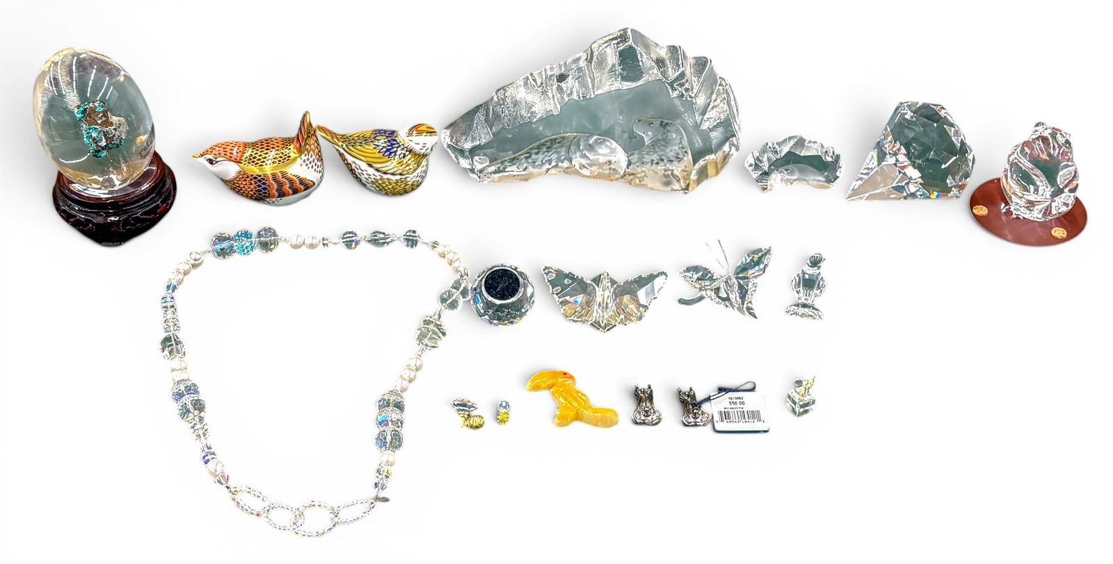 18pc Swarovski Crystal, Carved Stone, Necklace, etc. - 2