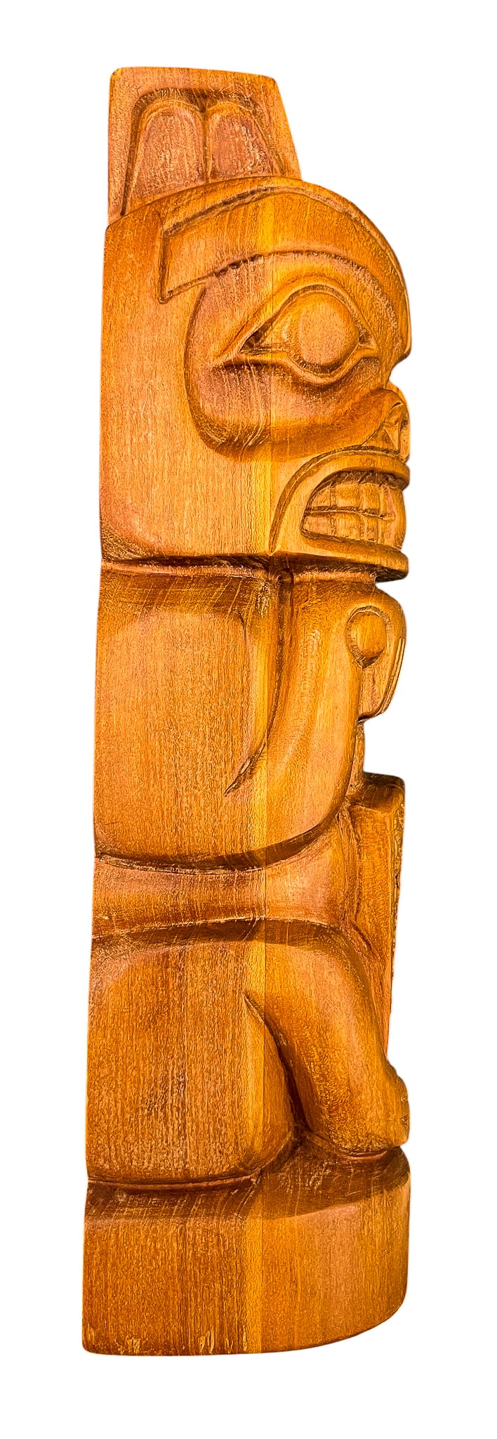 Artist Unknown Hardwood Beaver Totem - 2