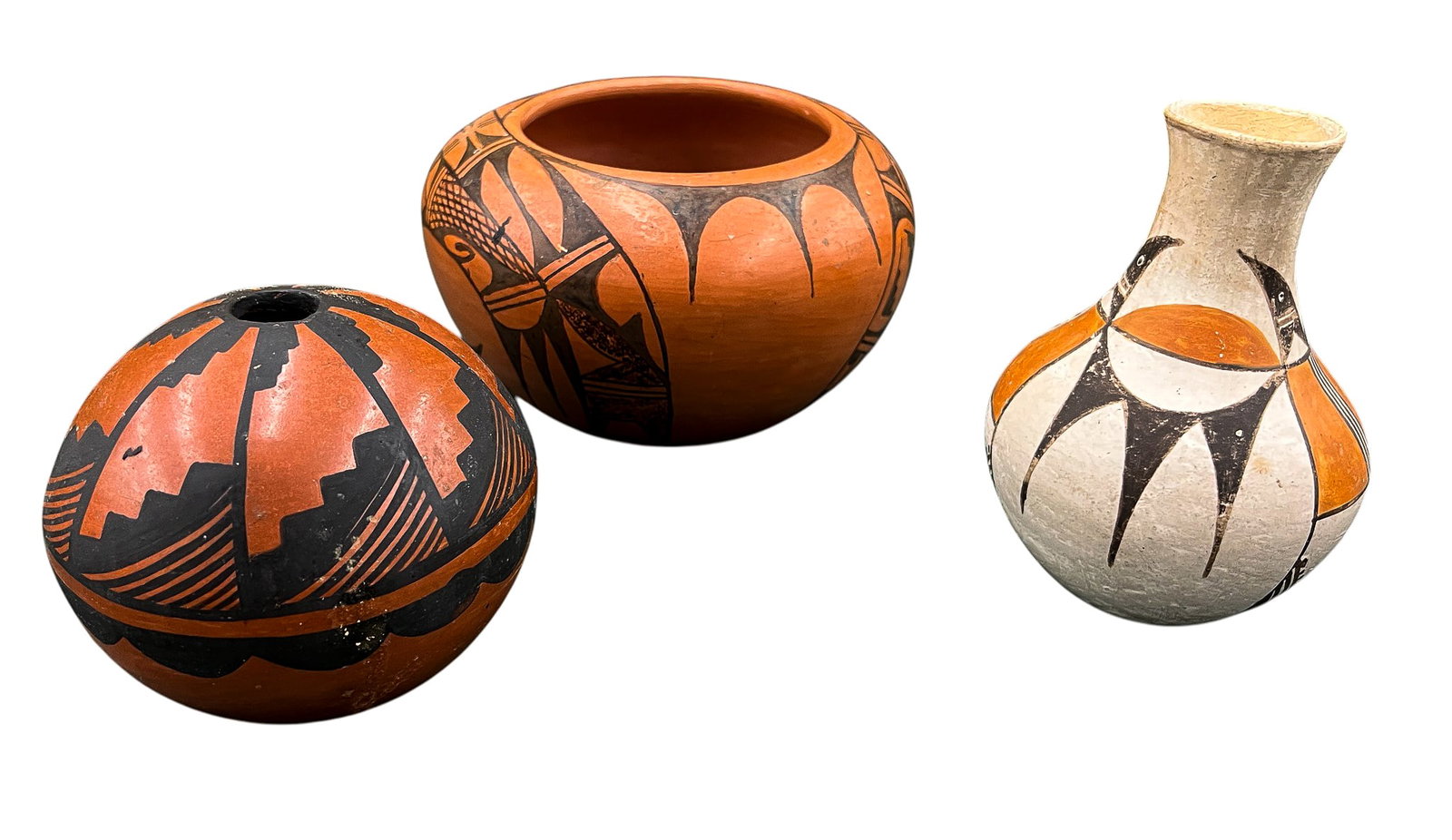 3pc Southwest Native Pottery - 2