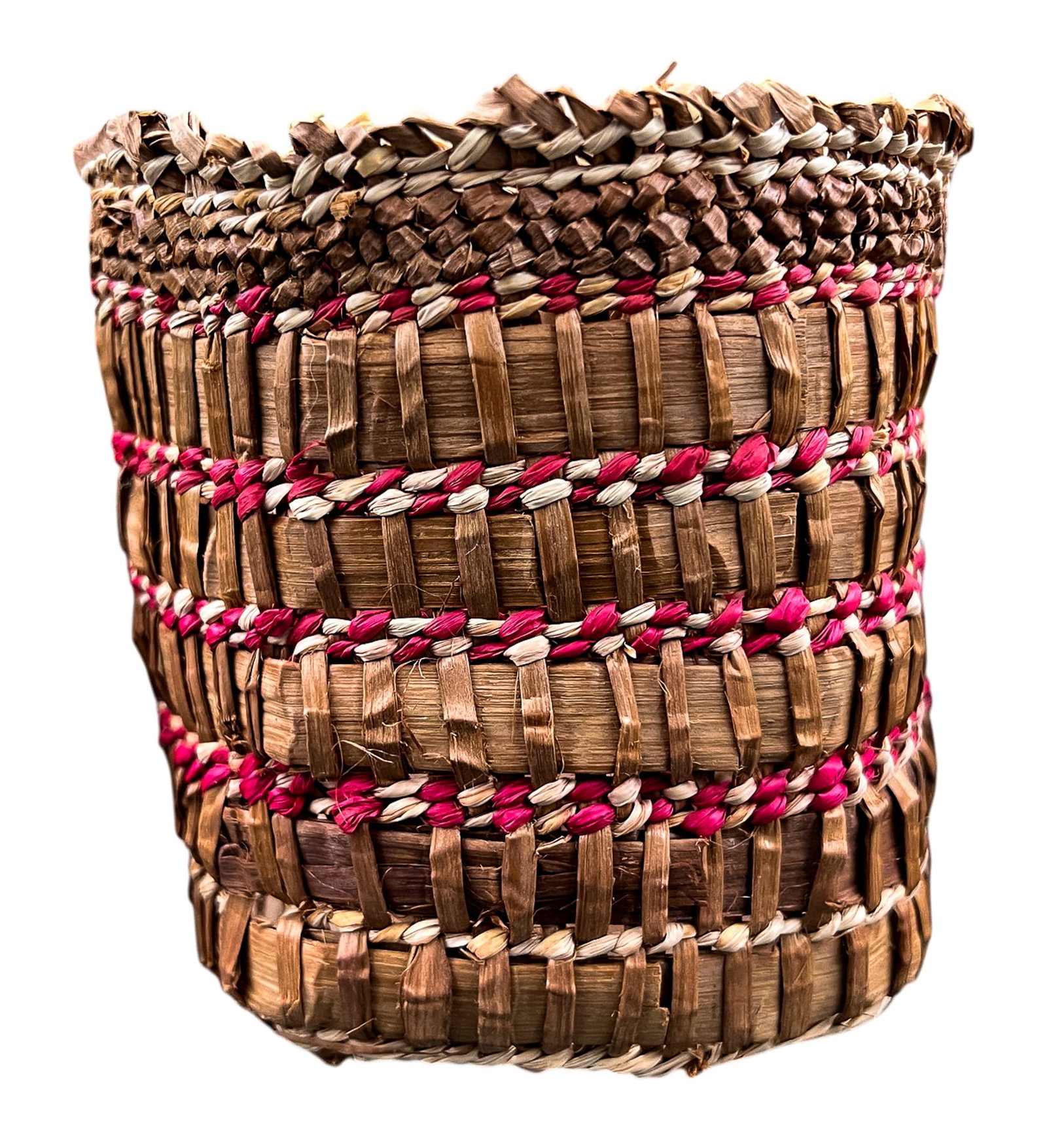 7pc Makah Cedar Baskets etc. - 7