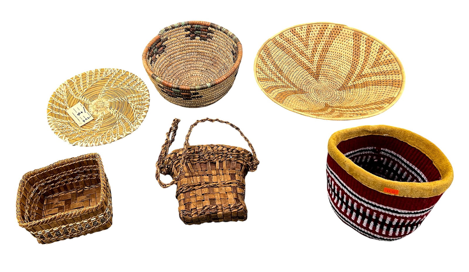 6pc Northwest Native Baskets etc. - 3