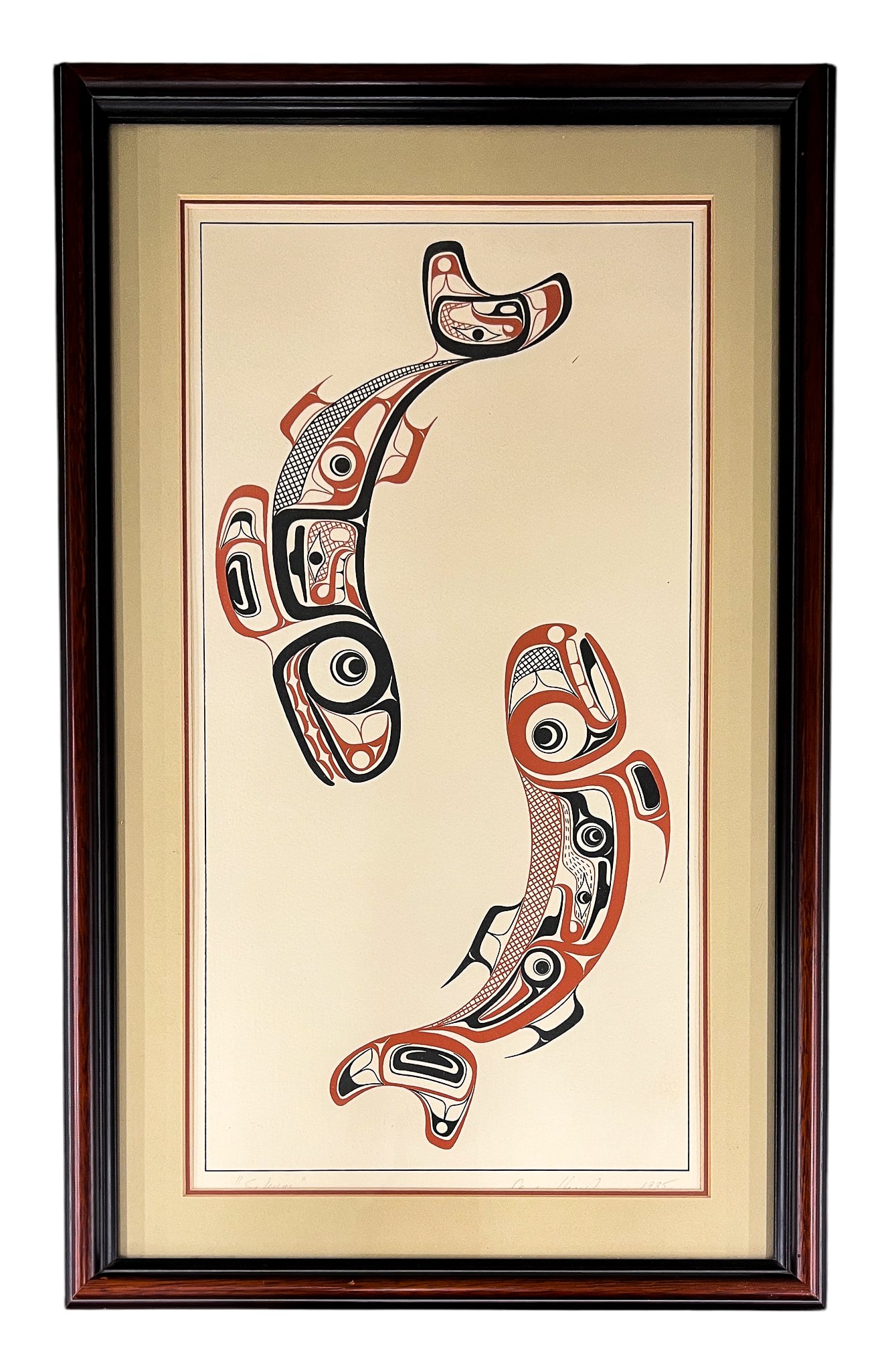 Jay Haavik "Salmon" 1985 Lithograph - 2