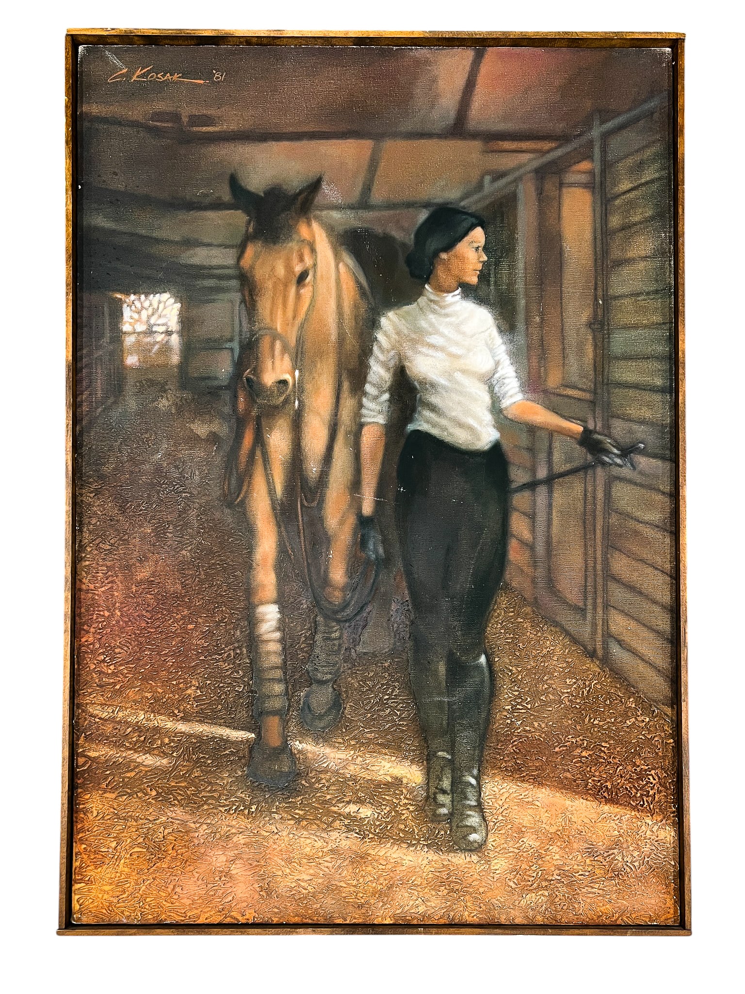 Craig Kosak "Leading from the Barn" 1981 Oil on Canvas - 2