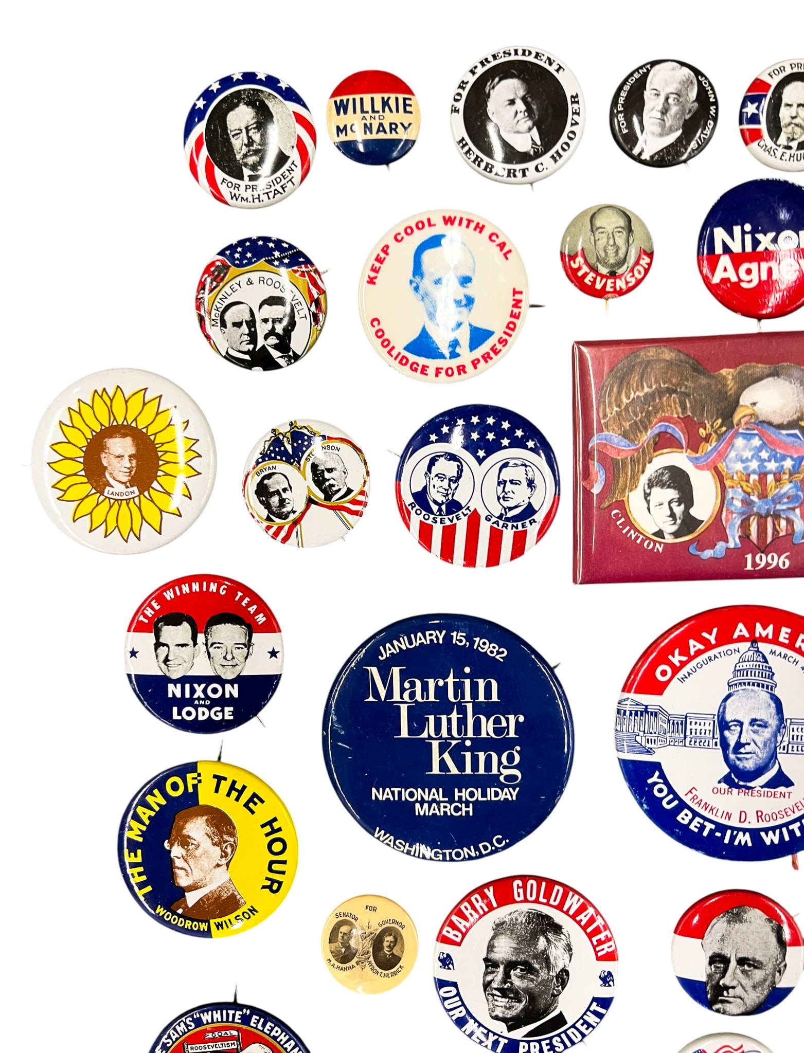 73pc Political Buttons & Ephemera etc. - 2