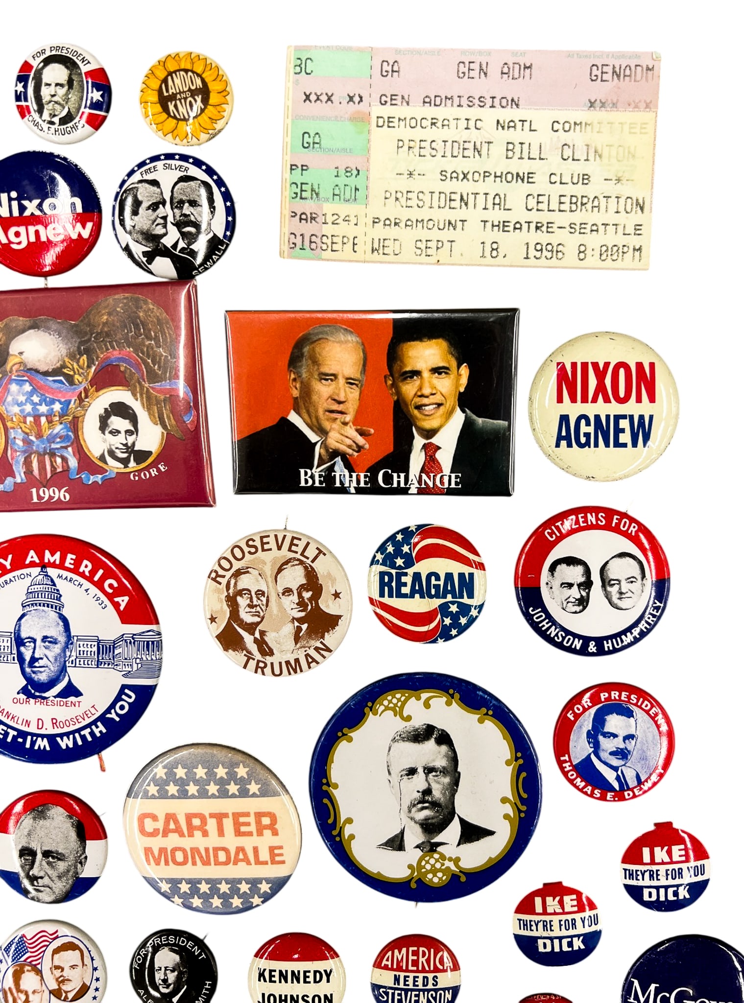 73pc Political Buttons & Ephemera etc. - 3