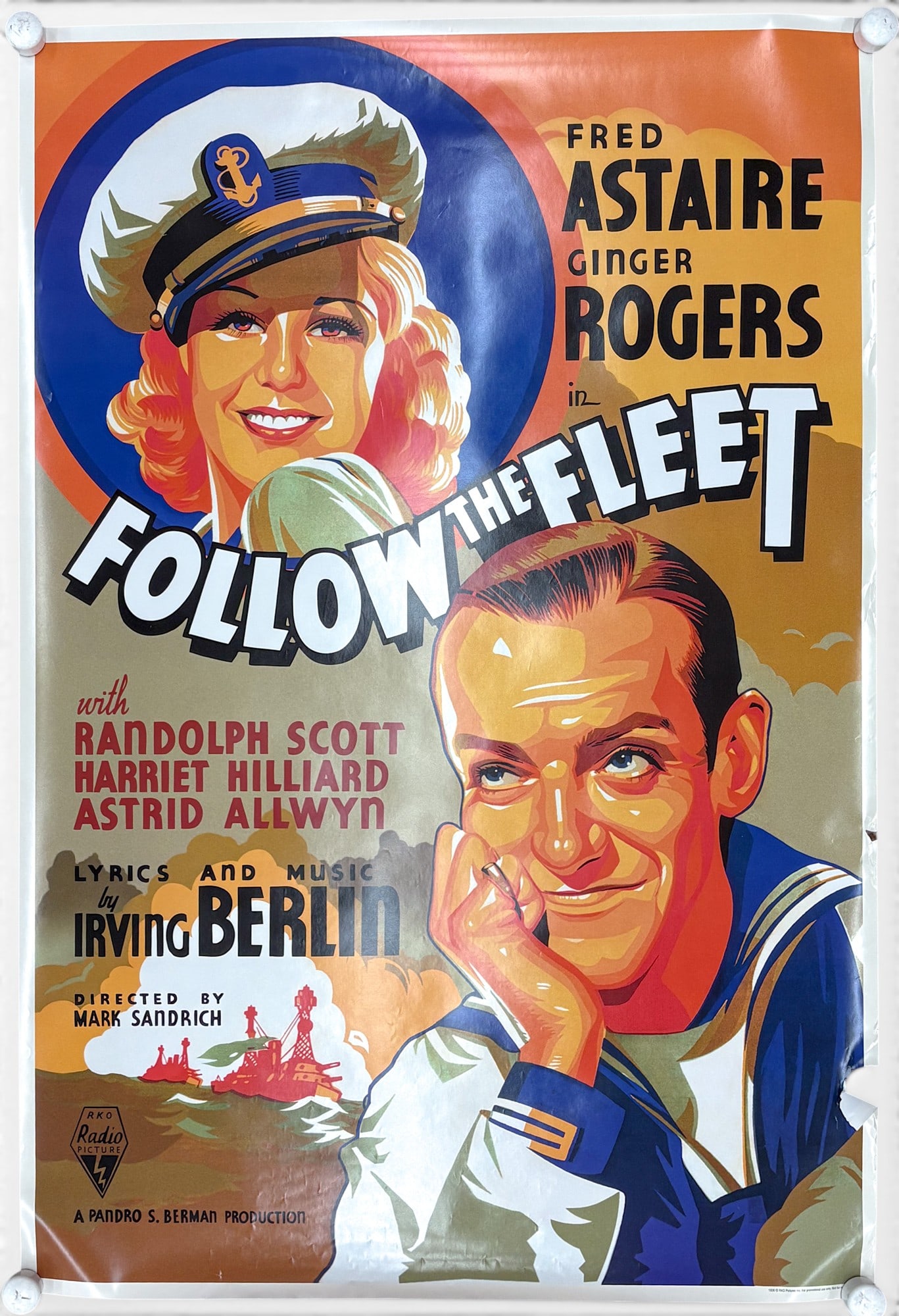4pc Fred Astaire & Ginger Rogers Reproduction Movie Posters - 2