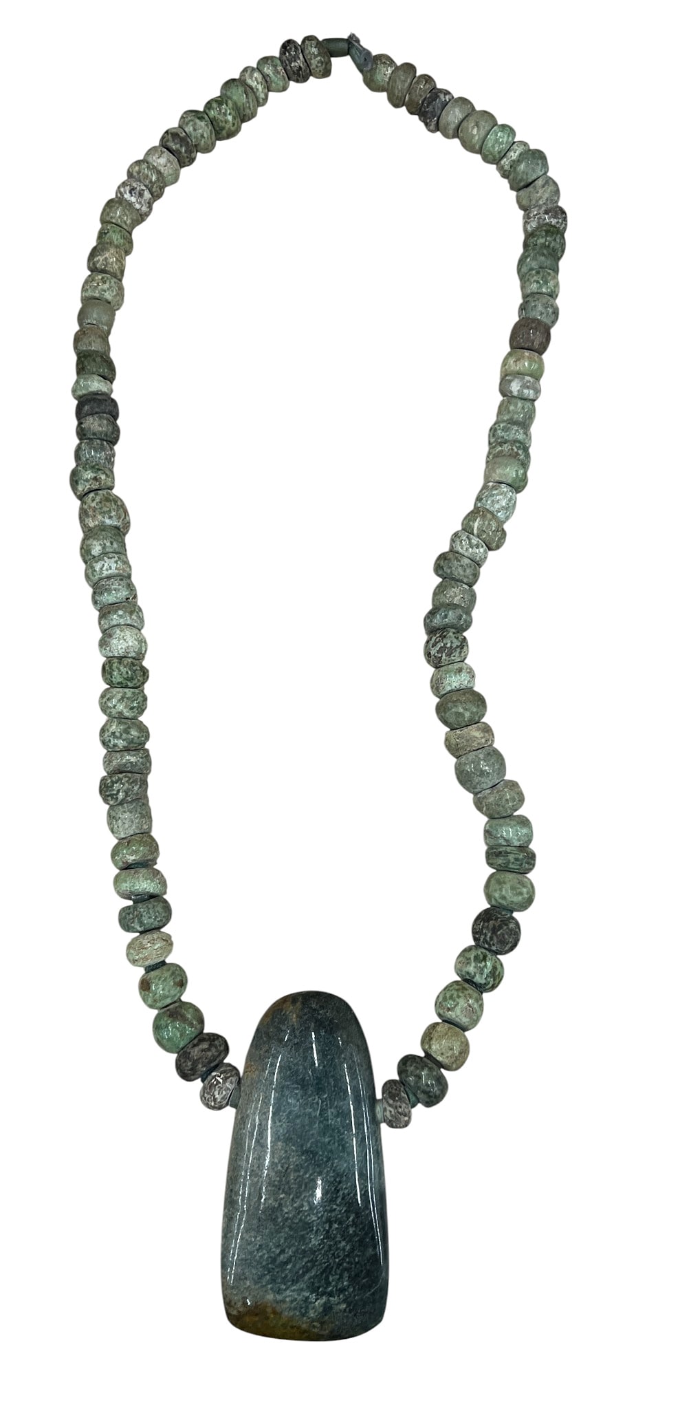 Pre-Columbian Olmec Jade Beaded Necklace - 2