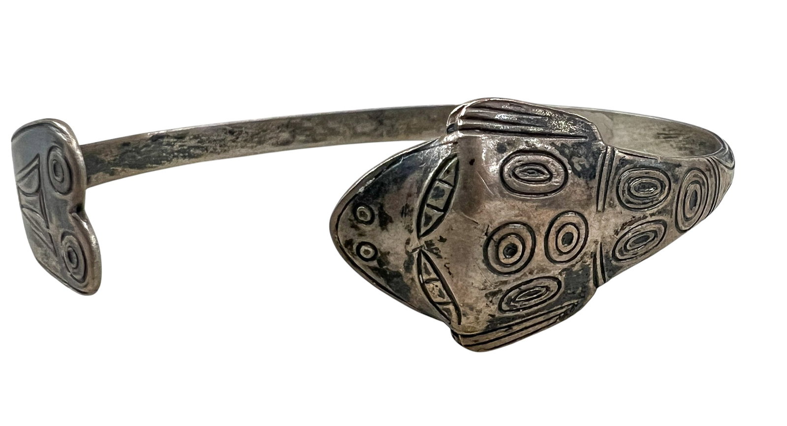 Sterling Silver Northwest Native Style Bracelet 21g - 2