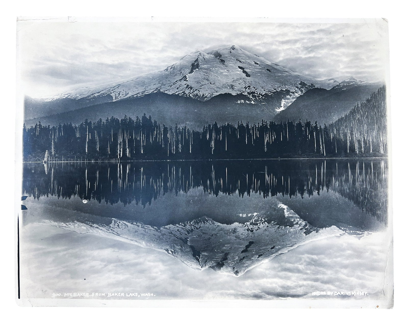 Darius Kinsey "Mount Baker from Baker Lake WA" 1922 Photograph - 2