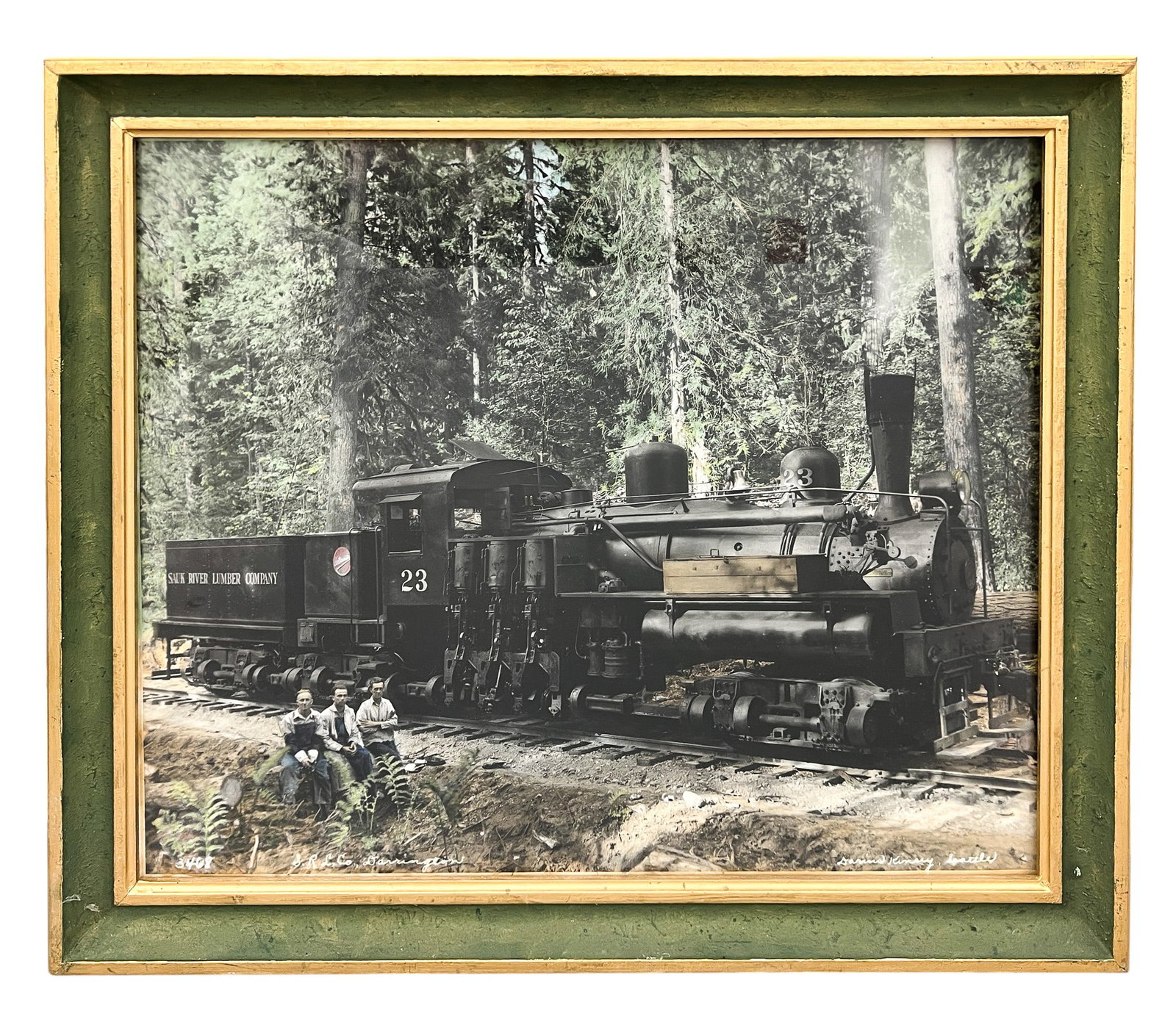 After Darius Kinsey "S.R.L. Co. Darrington" Tinted Photograph - 2