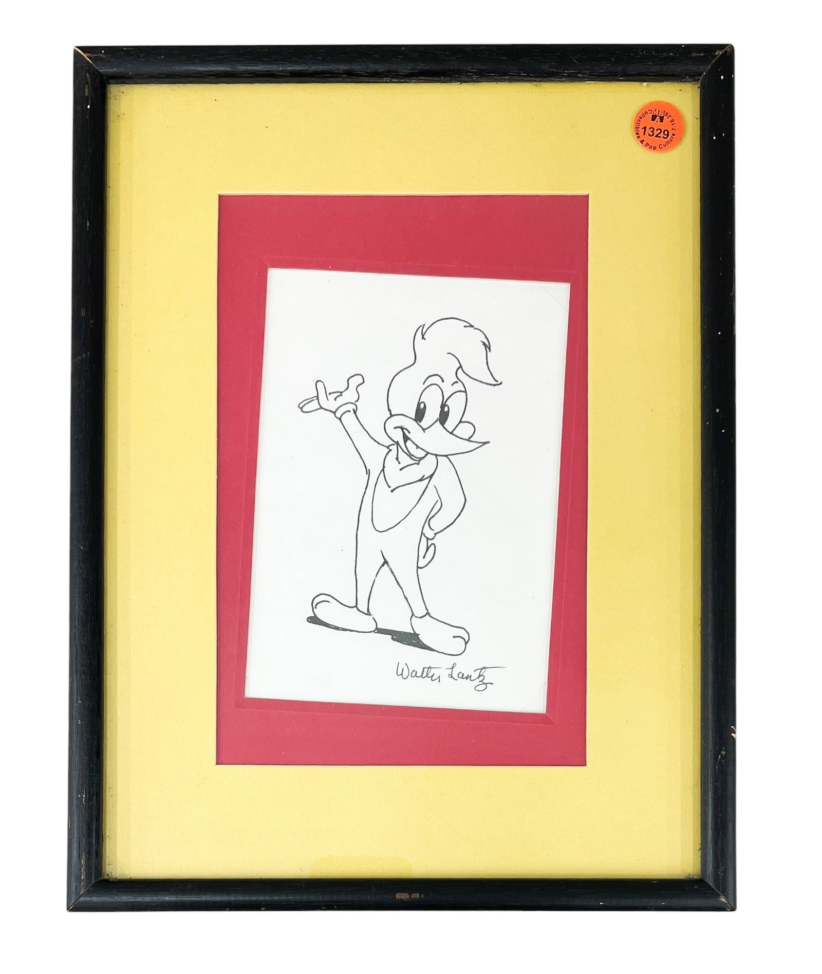 Walter Lantz "Woody Woodpecker" Ink & Pen on Paper - 2