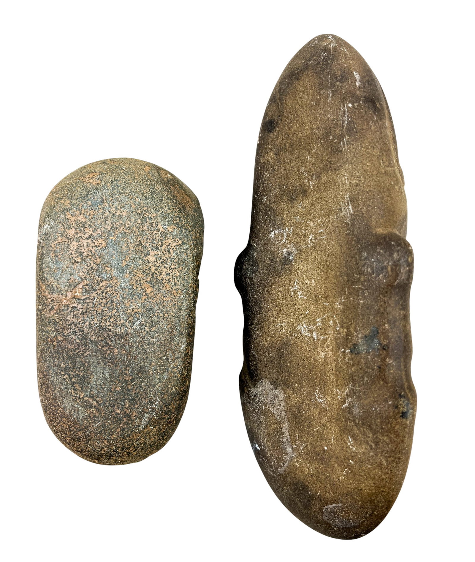 2pc Ancient Pre-Columbian Stone Carvings - 2