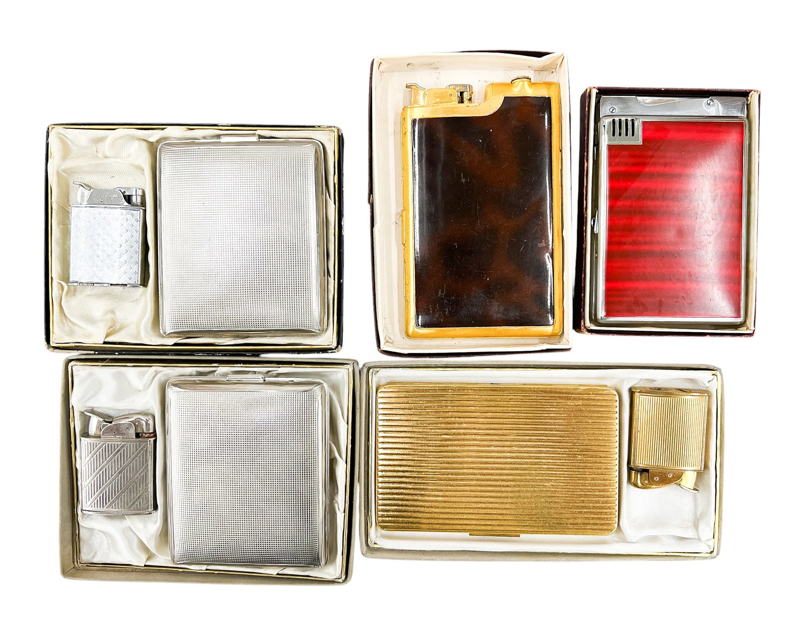 8pc Cigarette Cases, Lighters & Sets - 2