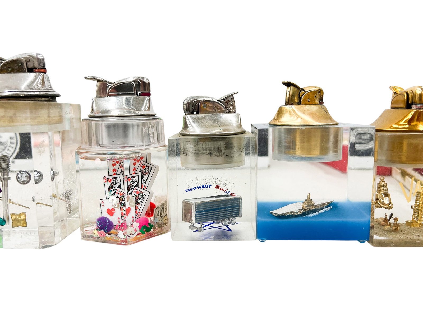 8pc Vintage Table Top Lighters - 3