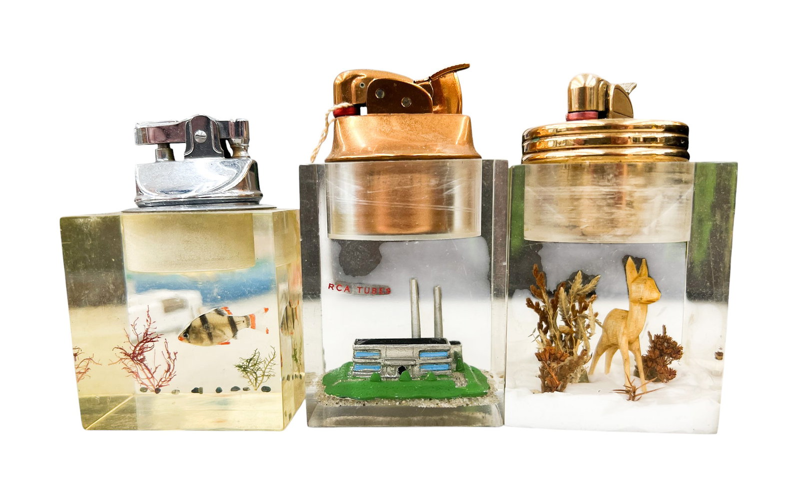 8pc Vintage Table Top Lighters - 2