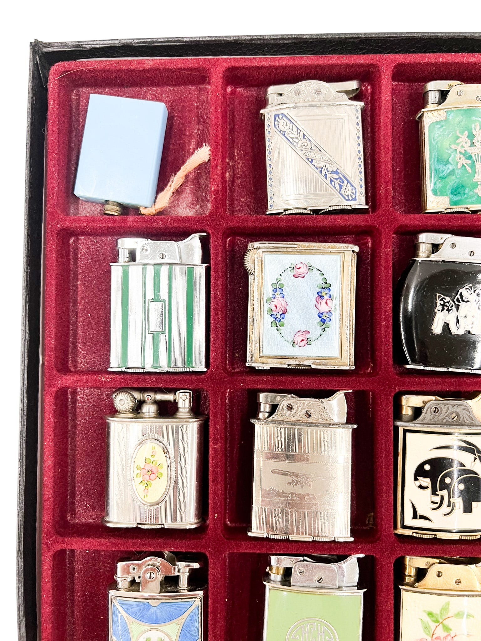 36pc Vintage Lighters in Display Case - 2