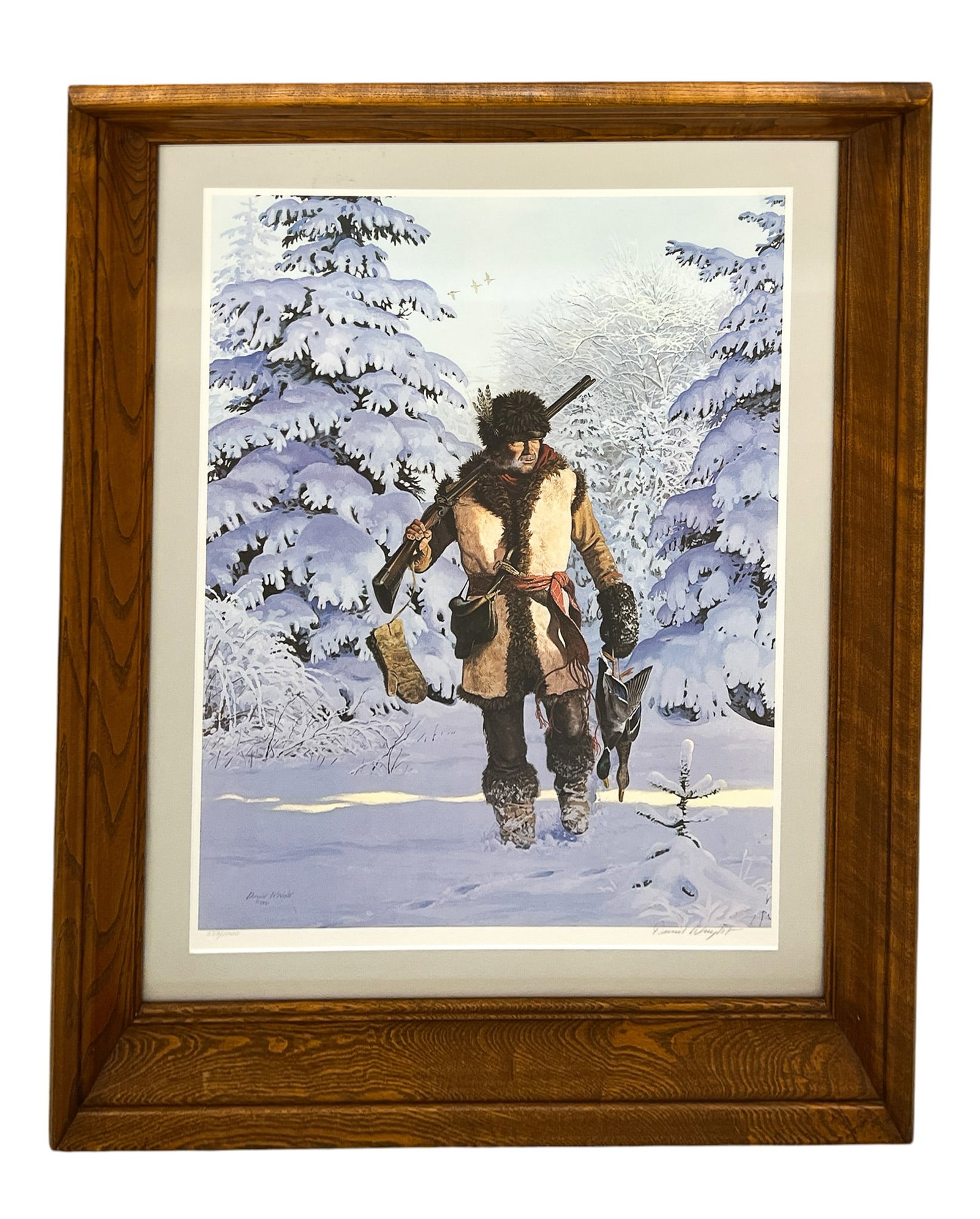 David Wright "The Hunter" 1981 Lithograph - 2