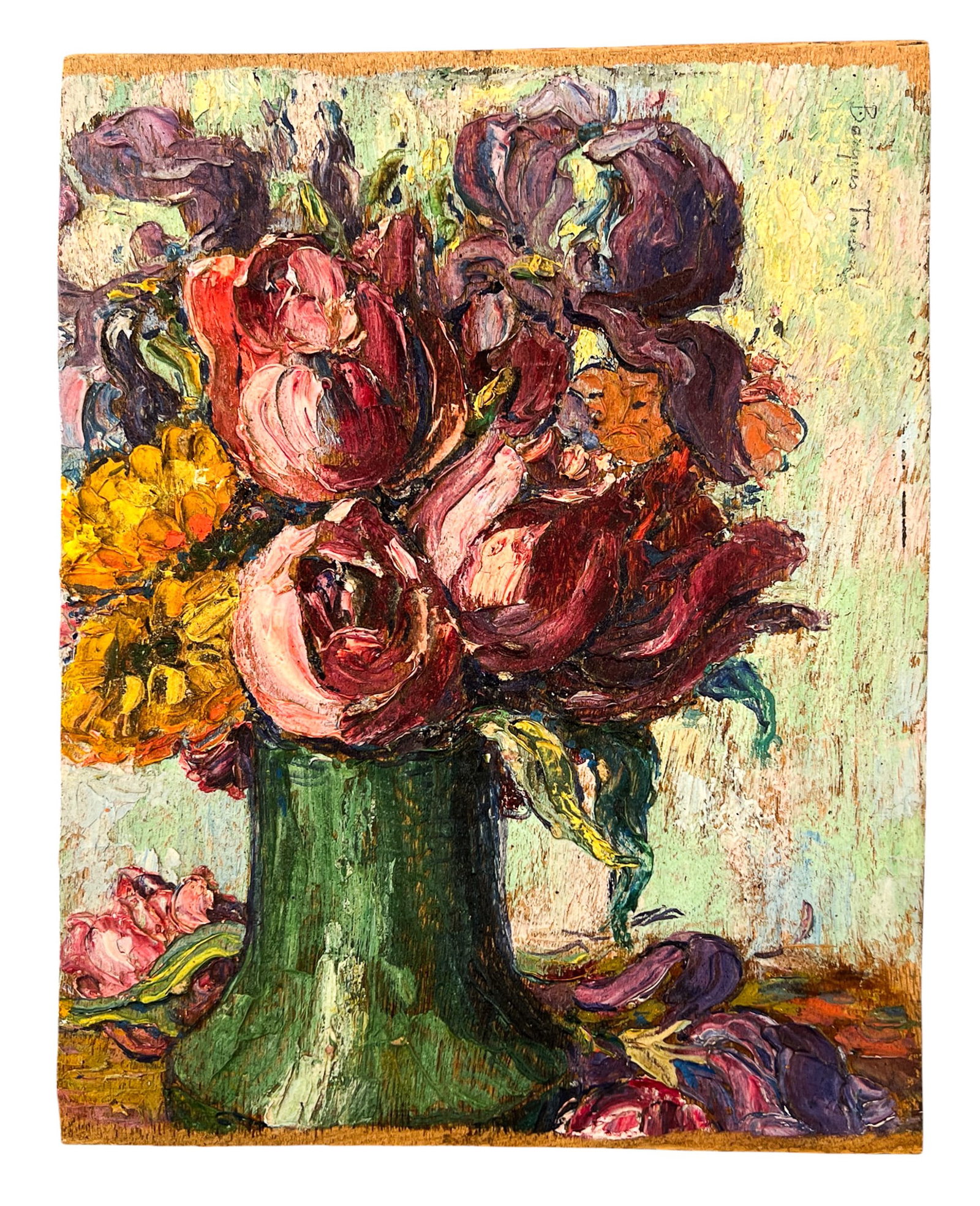 Victor Cuguen Double Sided Oil on Board - 2
