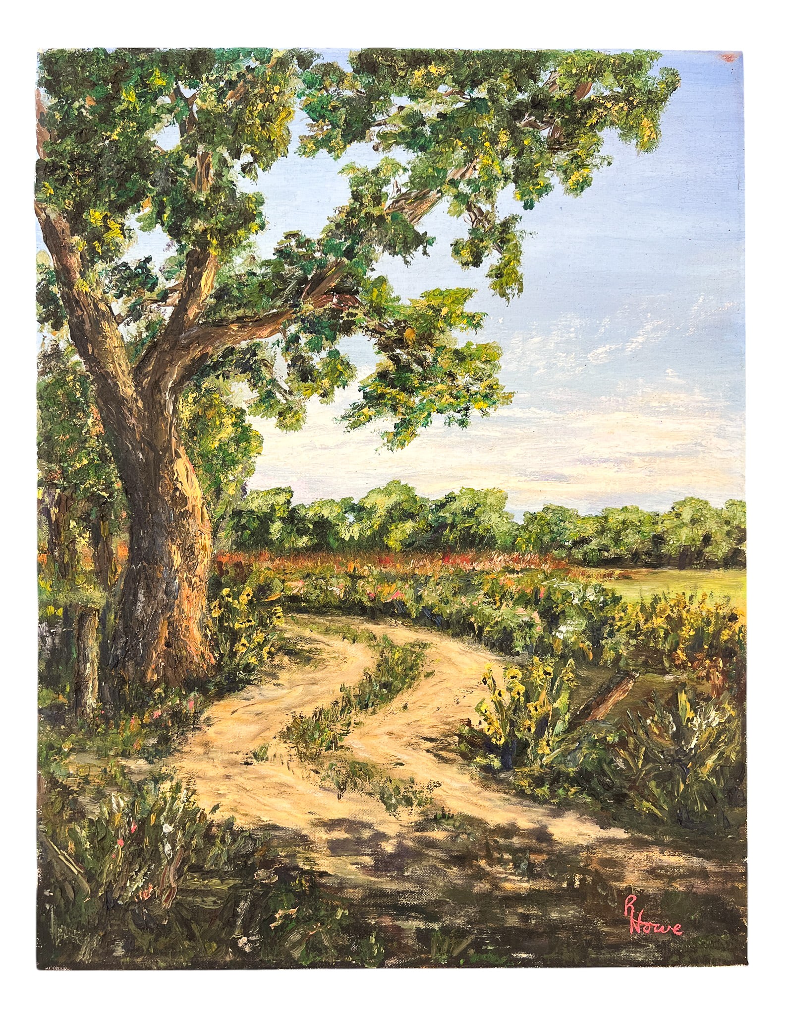 R. Howe "The Path" Oil on Canvas - 2