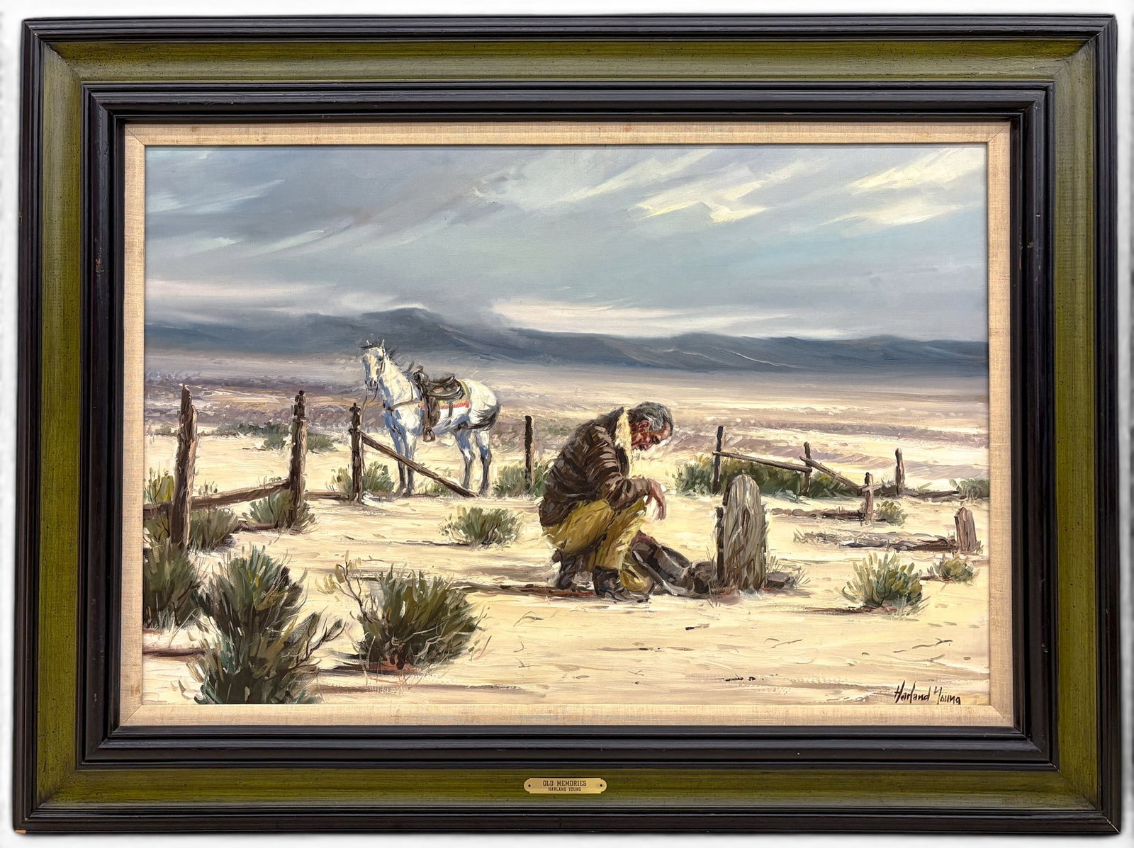 Harland Young "Old Memories" Oil on Canvas - 2