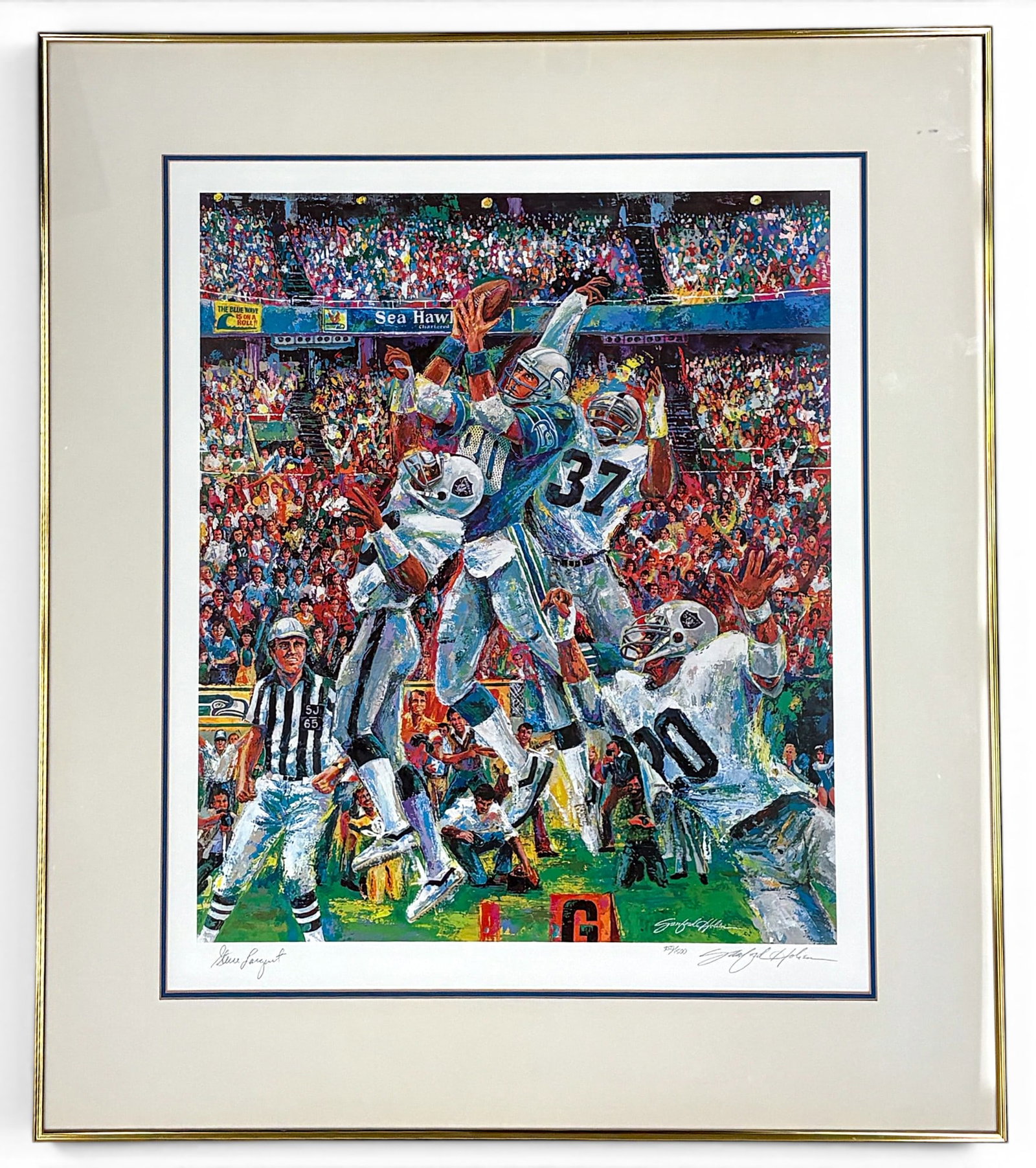 Sanford Holien "Steve Largent" Lithograph on Paper - 2