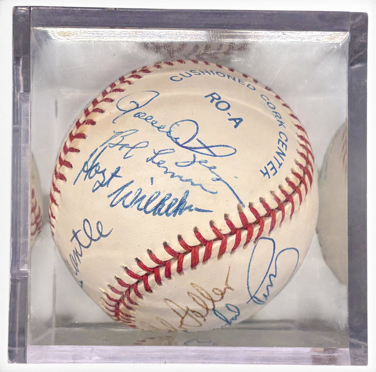 2pc Signed Mickey Mantle & Willie Mays Baseballs - 3