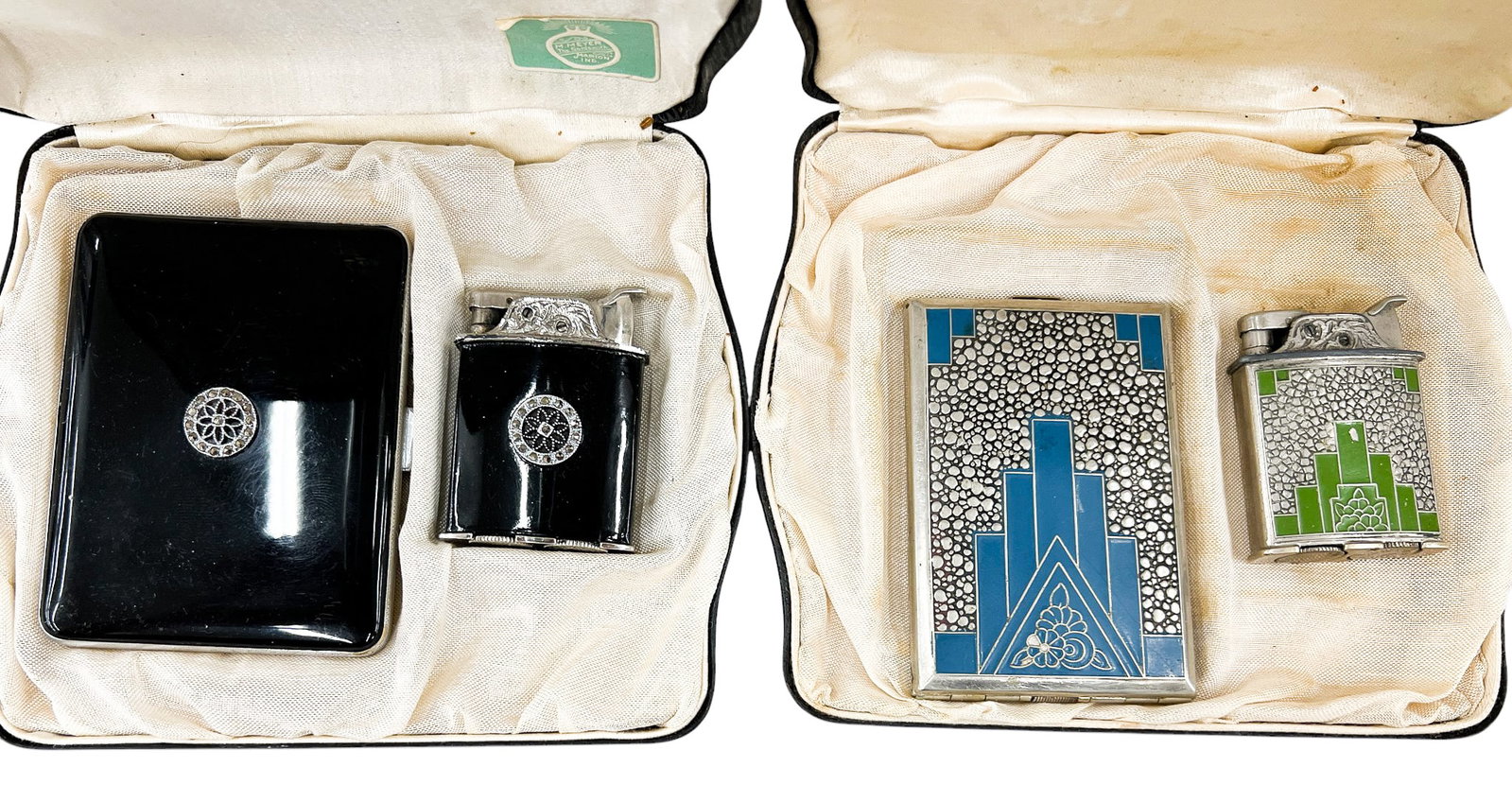 8pc Vintage Evans Cigarette Case & Lighter Sets - 2