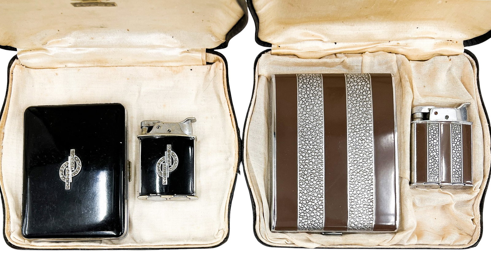 8pc Vintage Evans Cigarette Case & Lighter Sets - 3