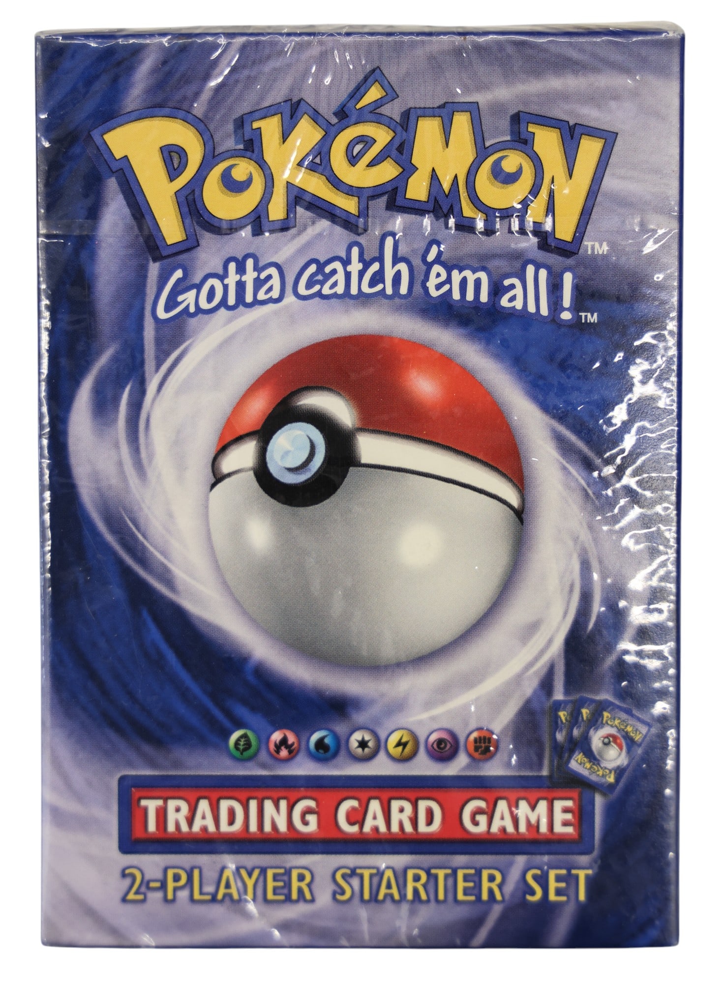 1999 Pokemon WOTC 2-Player Starter Base Set Factory Sealed: 1999 Pokemon WOTC 2-Player Starter Base Set Factory Sealed. Back of box shows a 1st edition shadowless Machamp. Wrap is fully intact.�