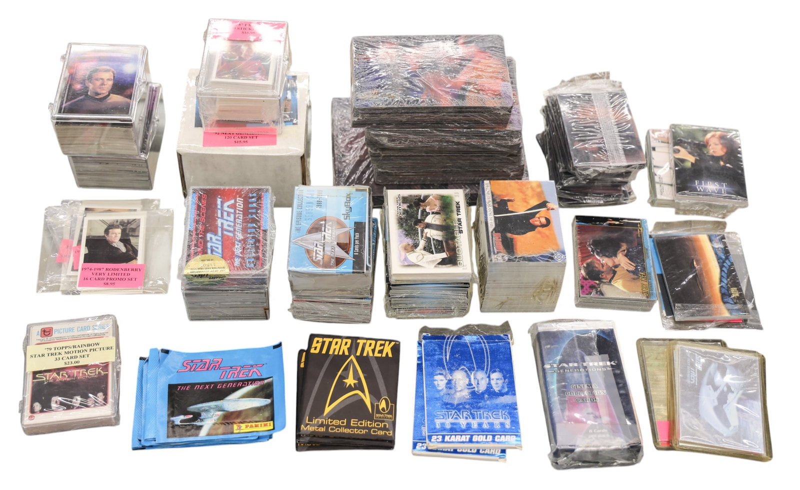 Large Collection of 1990's Star Trek Sealed Card Sets etc. (1 of 3)
