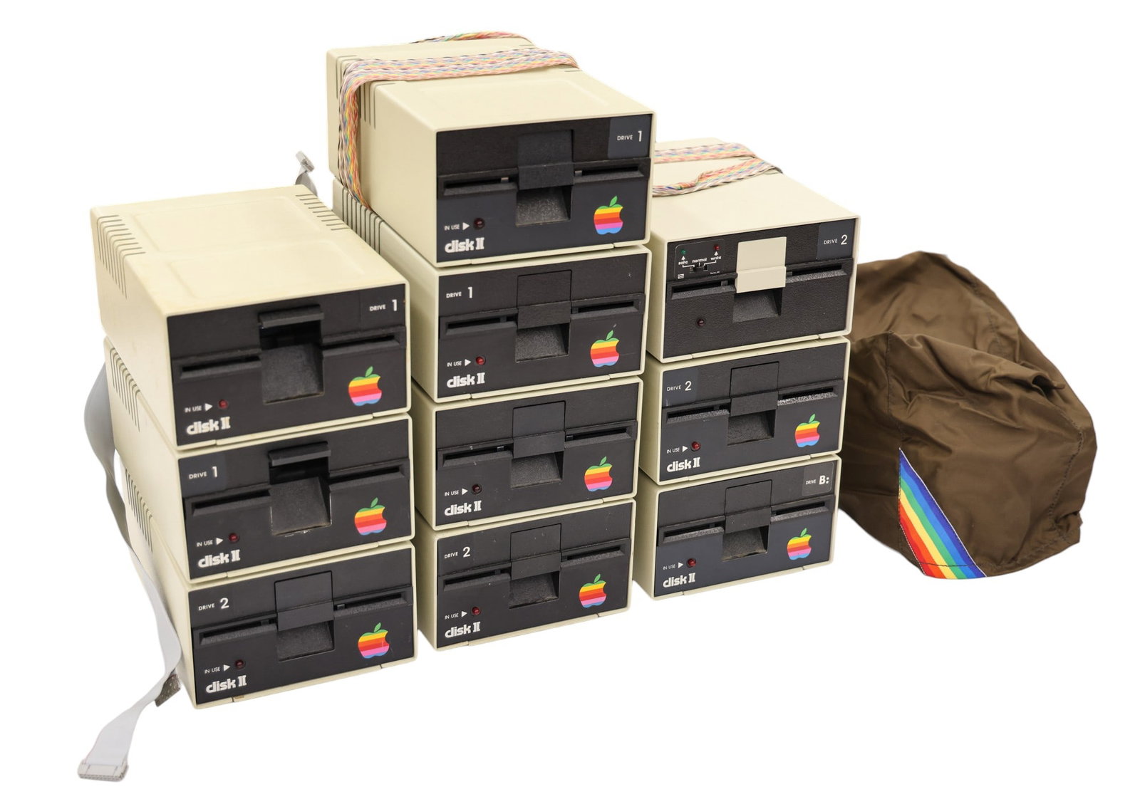 10pc 1980's Apple Disk II Floppy Disk Drives (1 of 2)