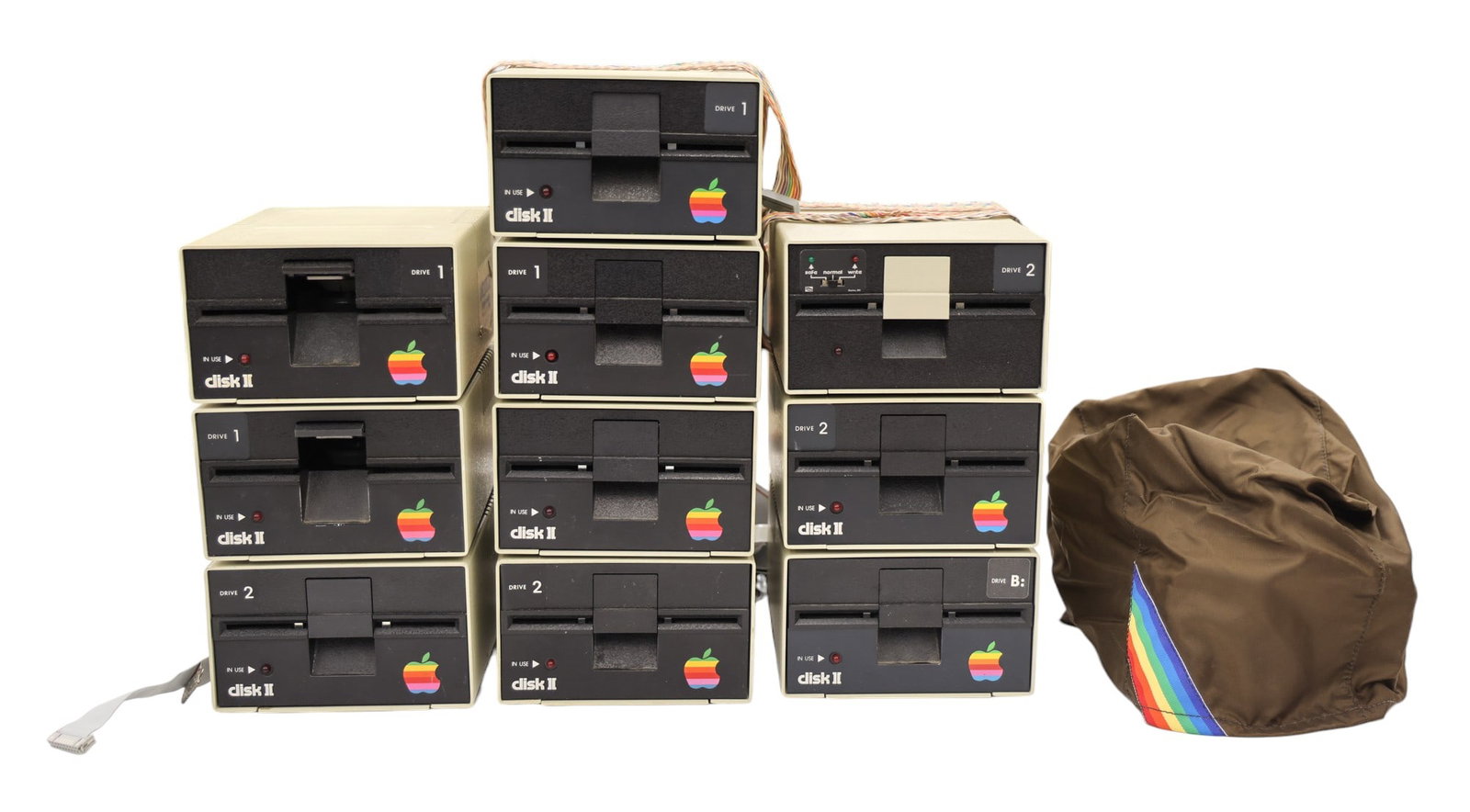 10pc 1980's Apple Disk II Floppy Disk Drives - 2