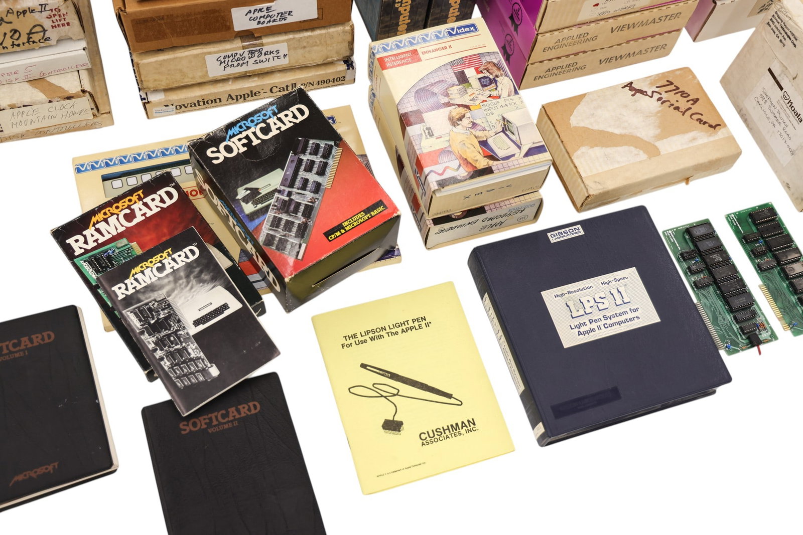 Collection of 1970's and 1980's Apple Ramcards, Cards, and Drives - 2