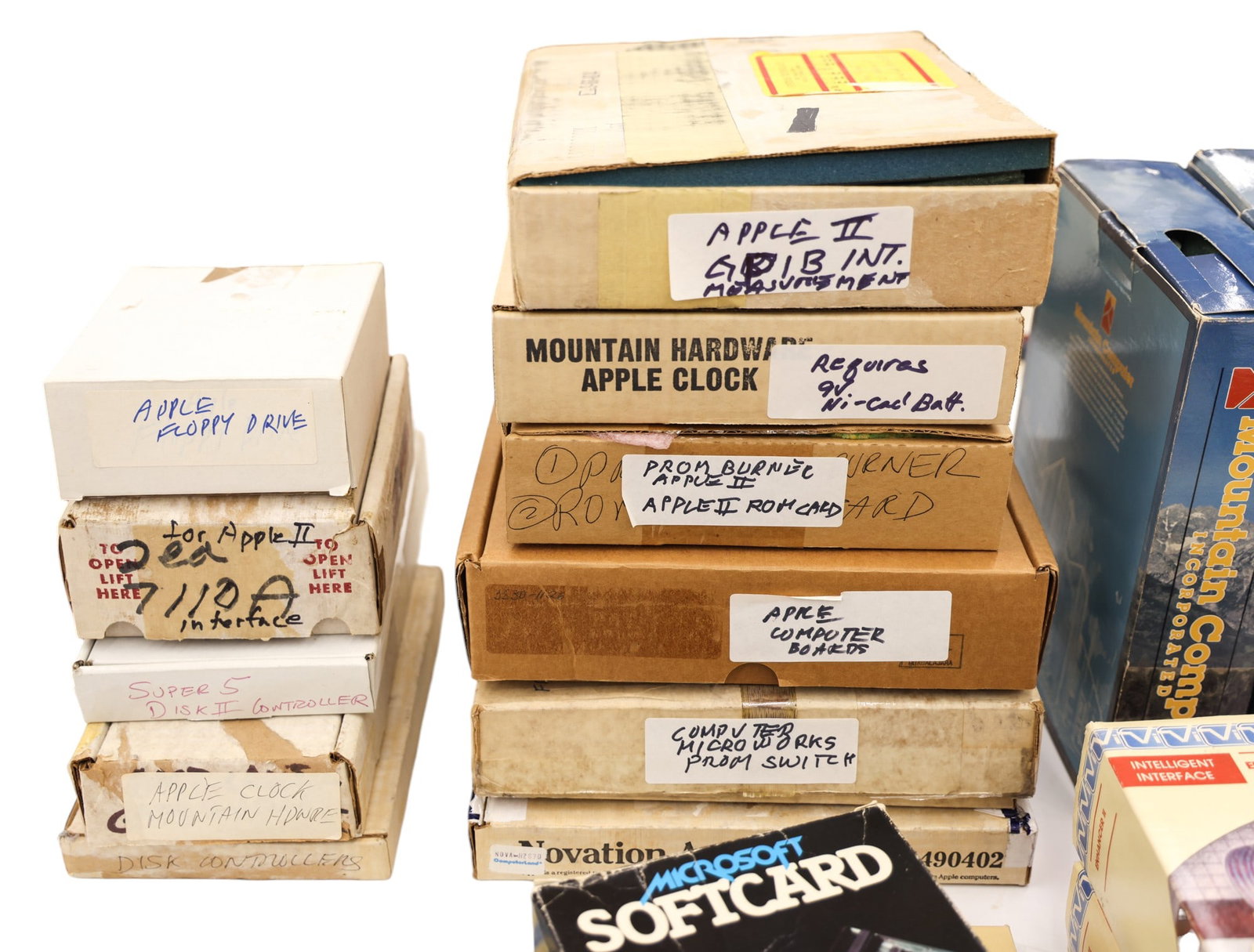 Collection of 1970's and 1980's Apple Ramcards, Cards, and Drives - 3