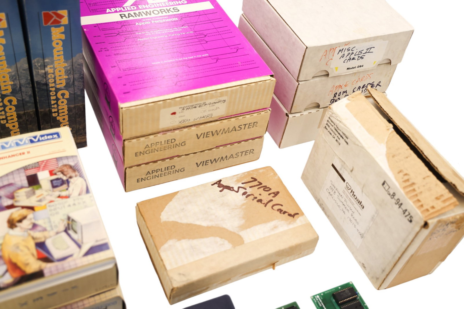 Collection of 1970's and 1980's Apple Ramcards, Cards, and Drives - 4