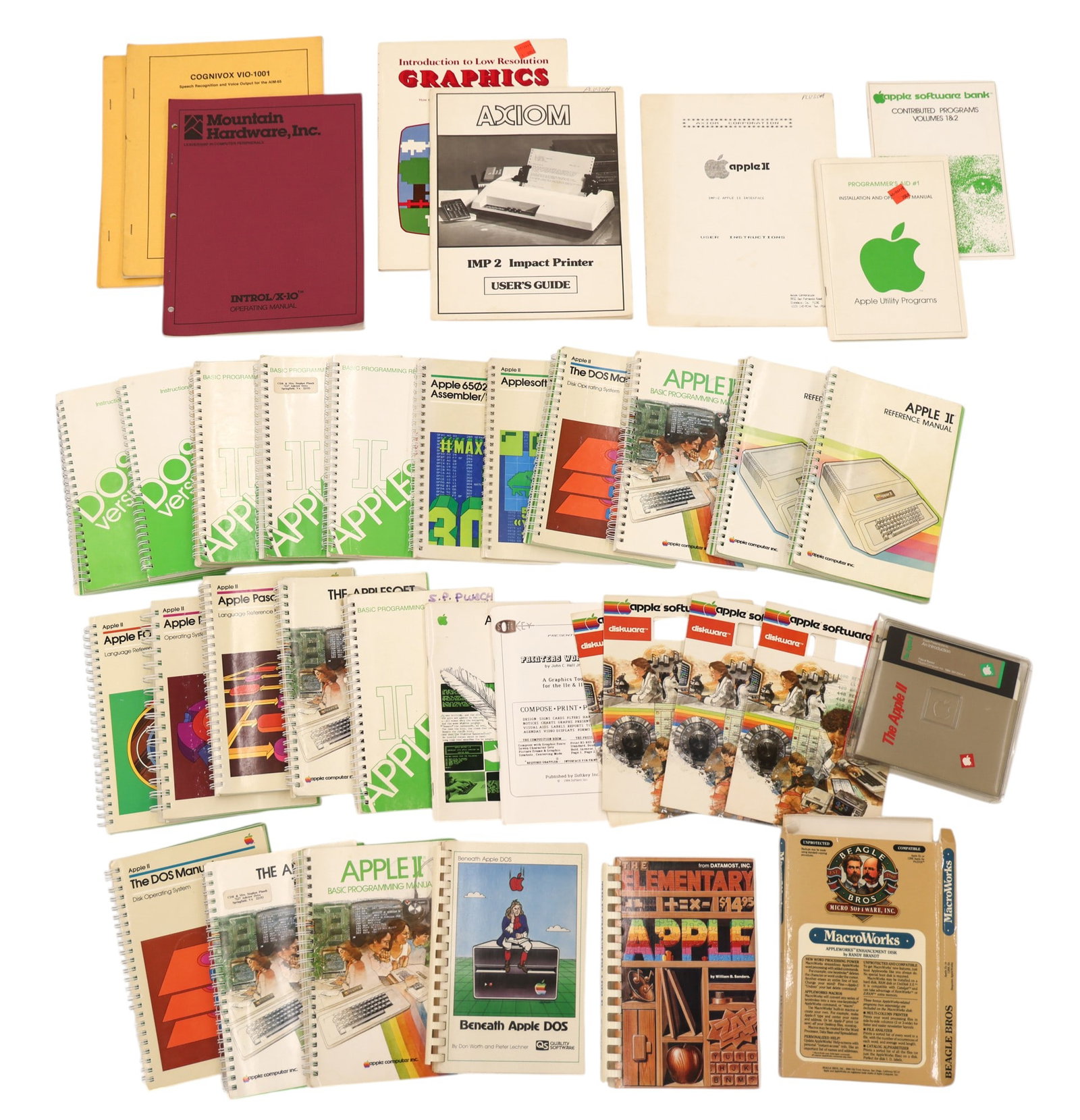 Collection of Vintage Apple Computer Manuals and Tapes (1 of 4)