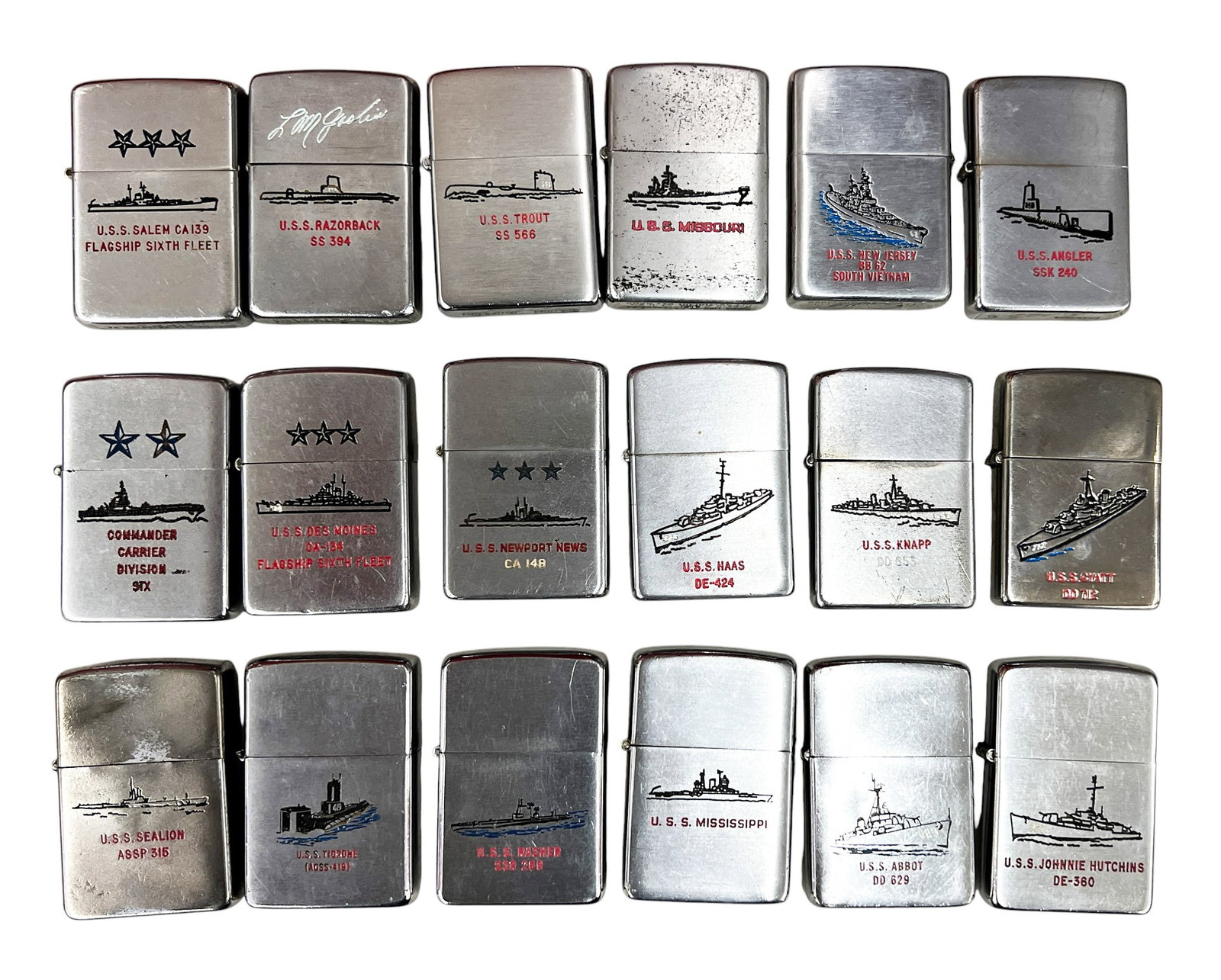 19pc Vintage U.S. Navy Zippo Lighters (1 of 1)