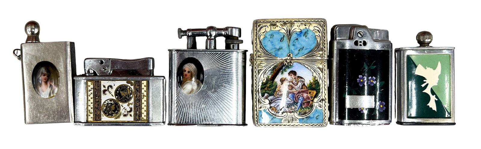 6pc Vintage Lighters & Strike Lighters (1 of 1)