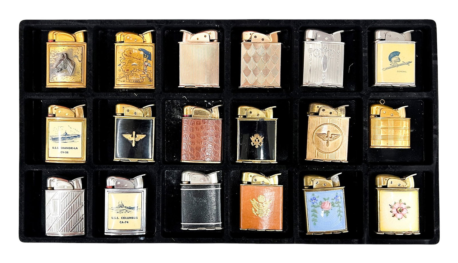 18pc Vintage Evans Lighters (1 of 1)