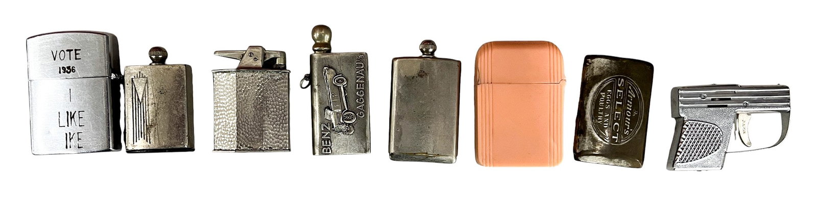 8pc Vintage Lighters & Strike Lighters (1 of 2)