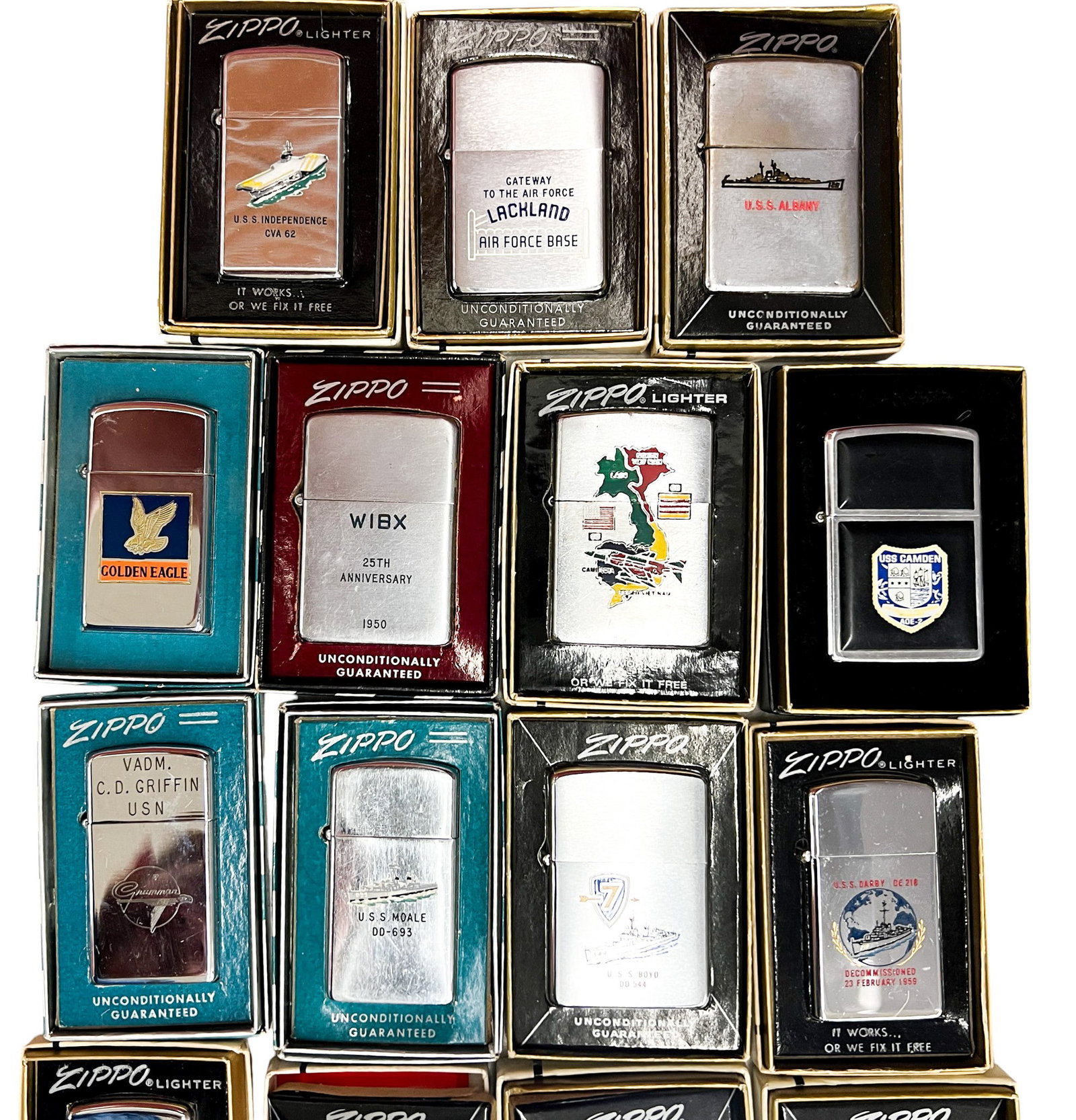 20pc Vintage U.S. Military Zippo Lighters etc. - 3
