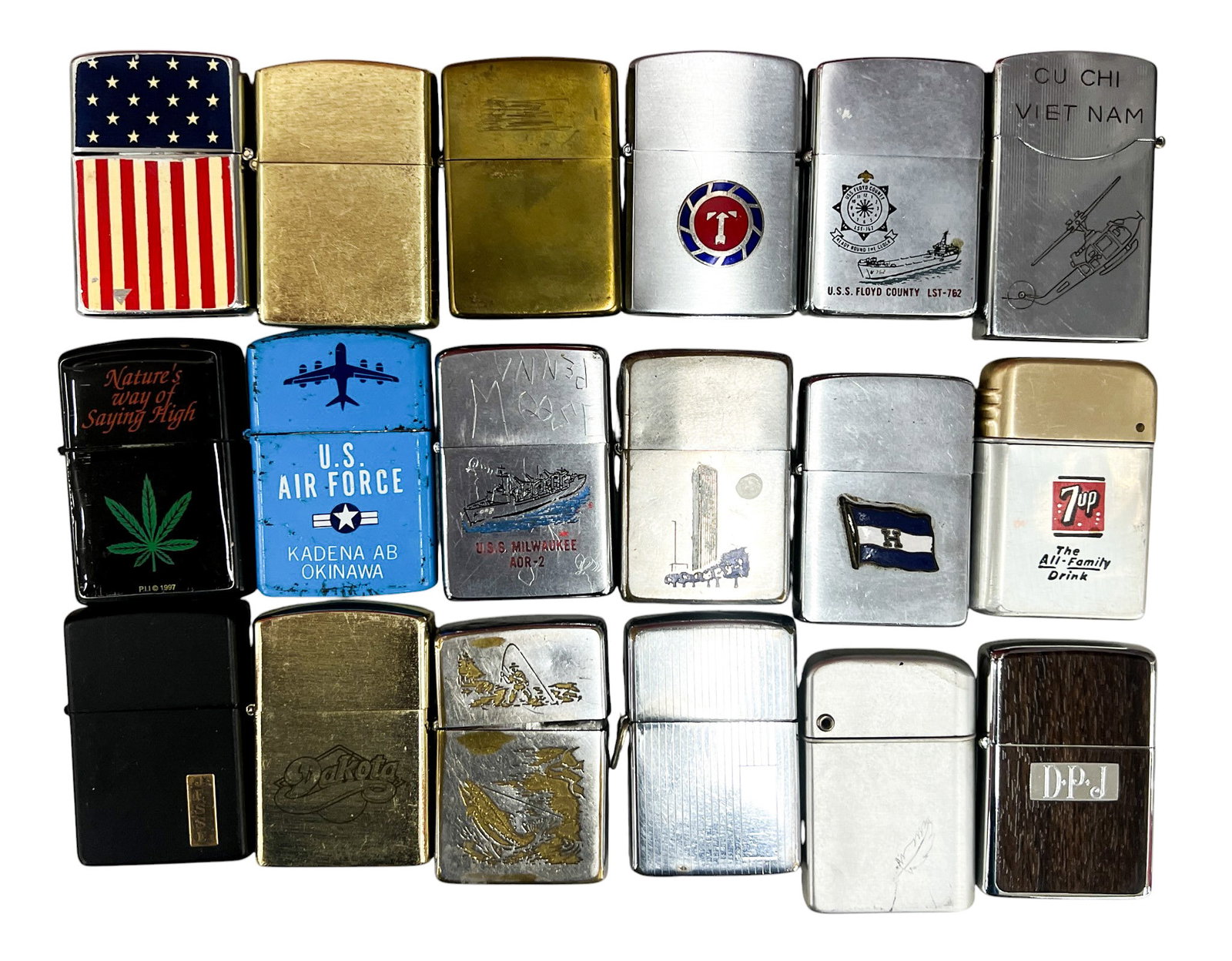 18pc Vintage Lighters (1 of 1)