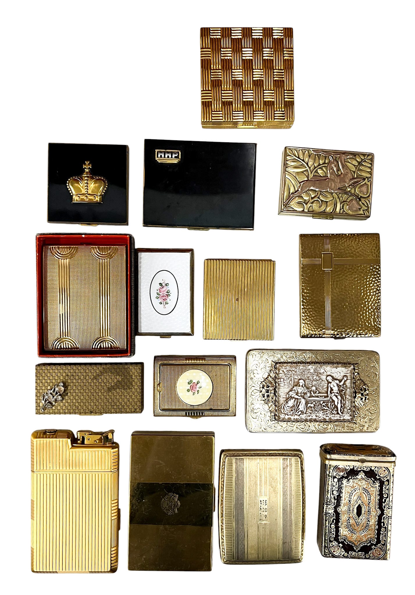 15pc Vintage Cigarette Cases etc. (1 of 1)